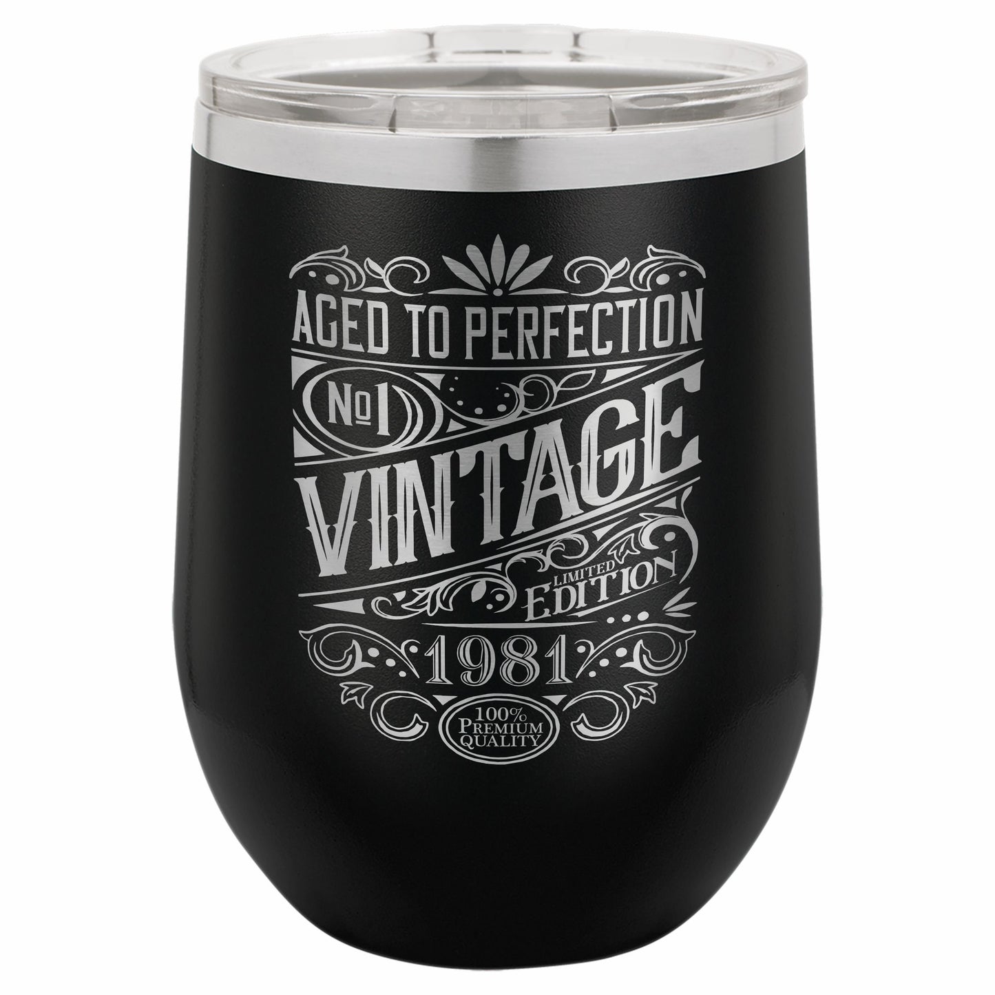 Vintage Aged To Perfection / Birthday Tumbler / Etched Insulated Tumbler | Valentine's Day Gift