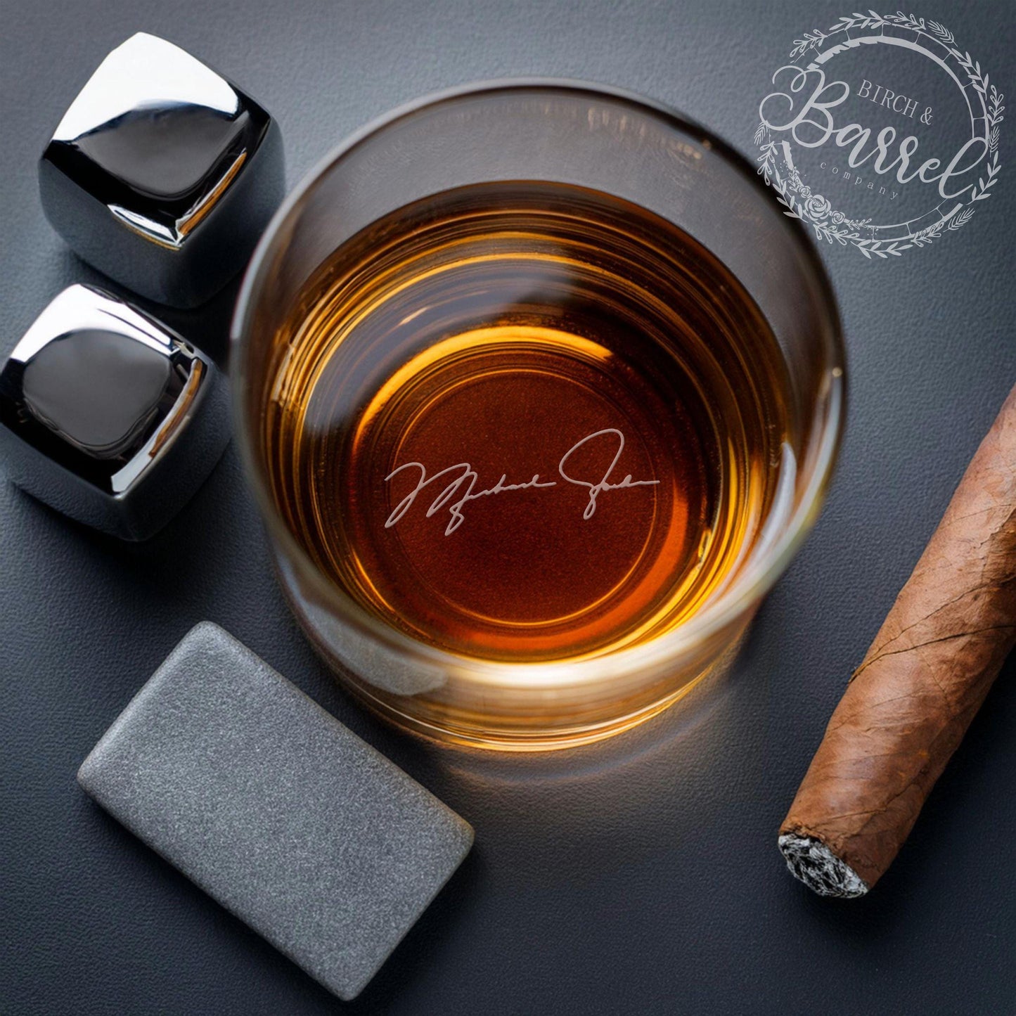 Custom Signature Whiskey Glass | Handwritten Signature Rocks Glass | Personalized Whiskey Glass | Custom Whiskey Glass Idea