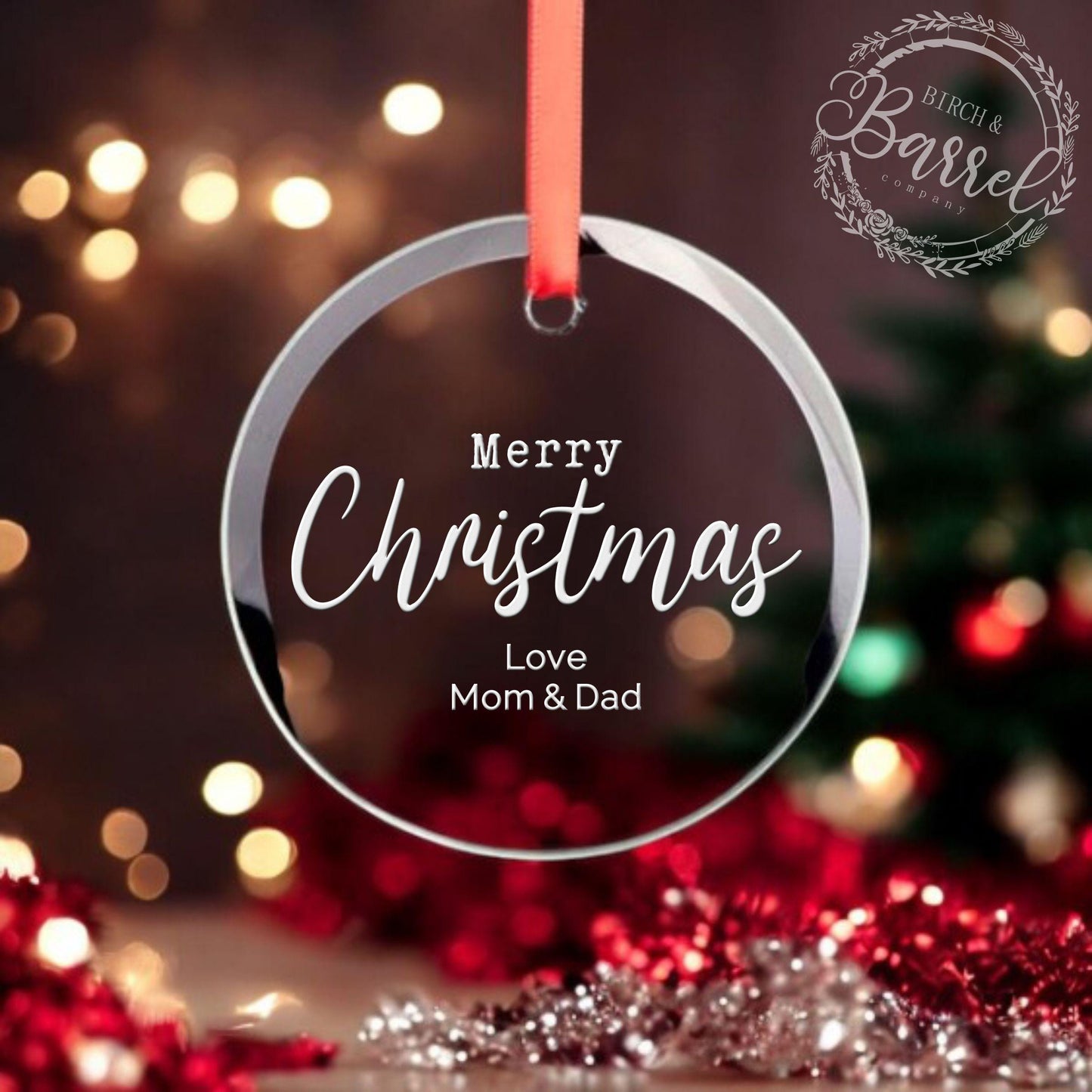 Custom Christmas Ornament | Any Message or Graphic | Engraved Christmas Ornament | Custom Logo | Custom Text | Handwritten Ornament