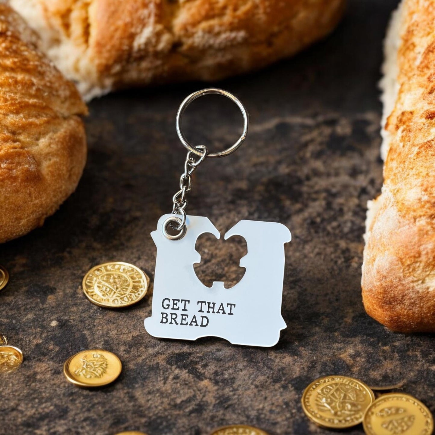 Bread Clip Keychain | Get That Bread Keychain | Funny Keychain | Motivational Keychains | Gifts for Her | New Driver Gift