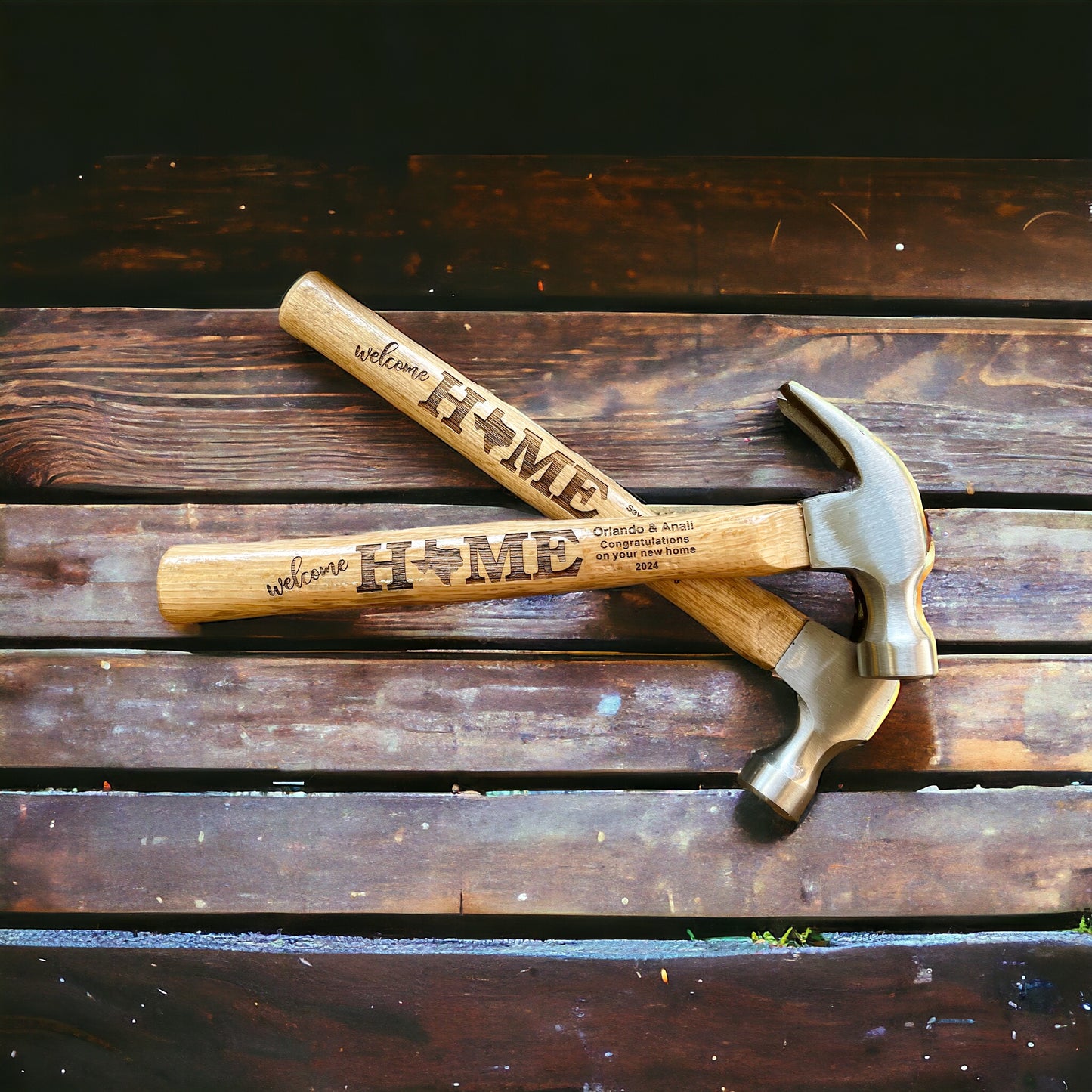 Engraved Full Size Hammer - Welcome Home Your State - Personalized (Realtor Closing Gift) New Home Owners Gifts - Laser Etched / Father's Day Gift / Valentine's Day Gift