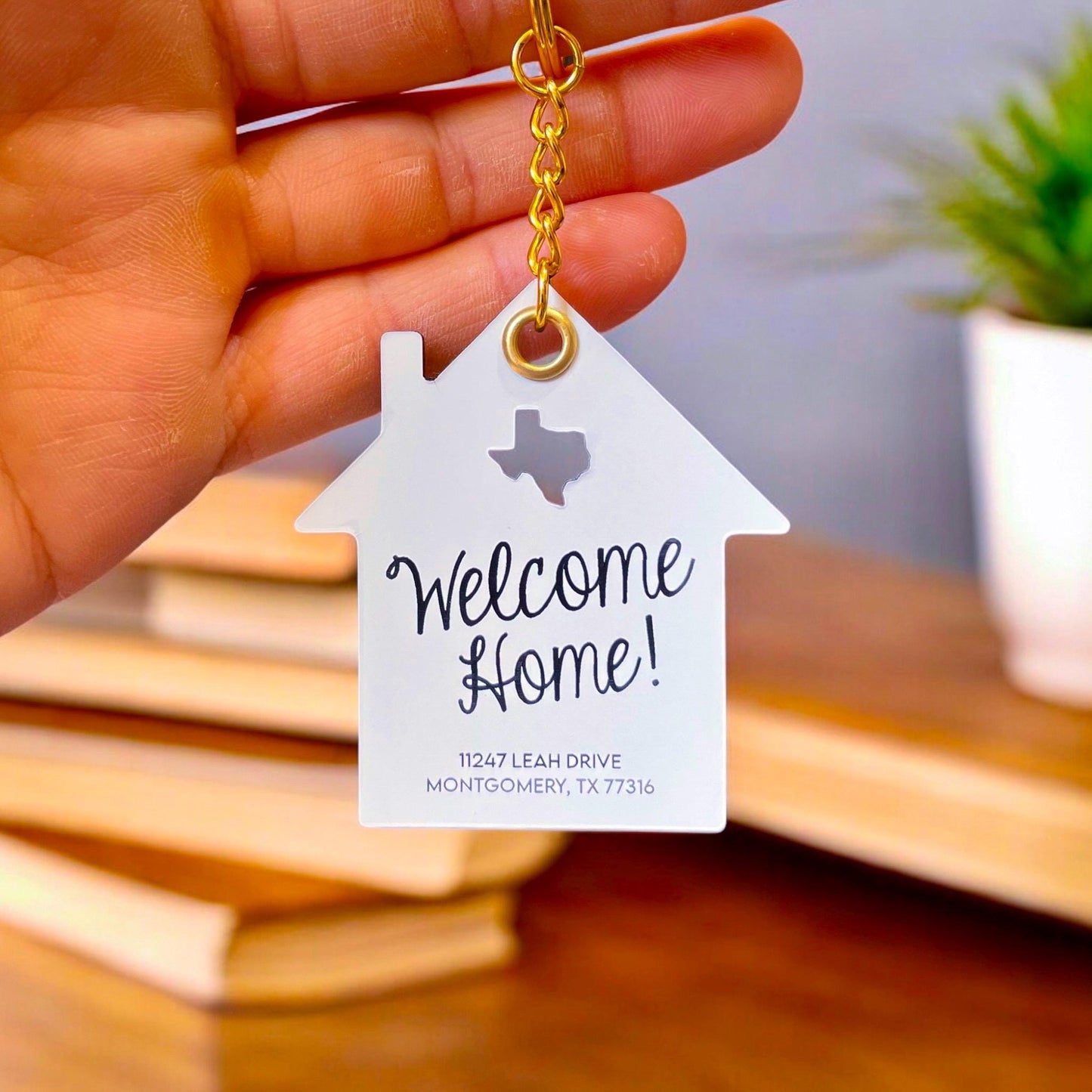 Welcome Home Keychain | New Home Owner Keychain | Closing Gift Keychain | New Home Owner Keychain | Real Estate Agent Gifts