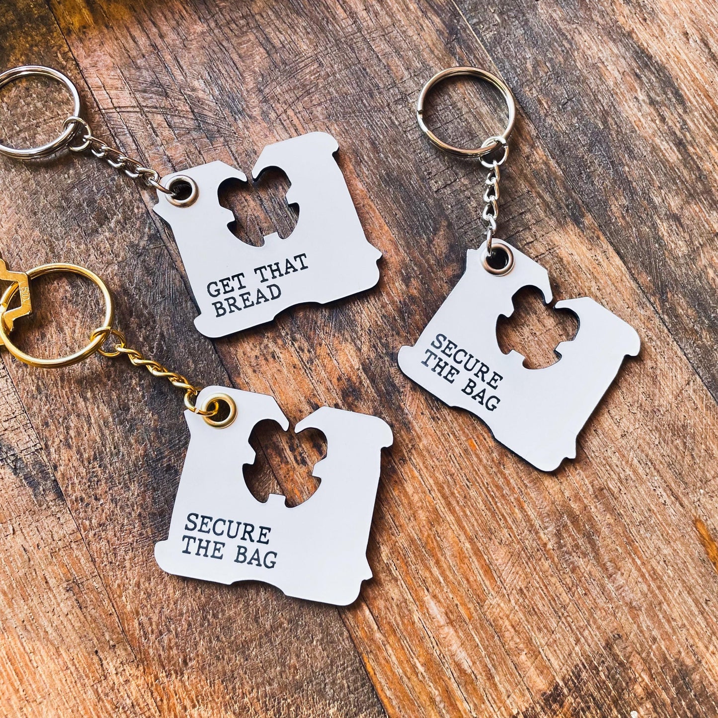 Bread Clip Keychain | Secure The Bag Keychain | Funny Keychain | Motivational Keychains | Gifts for Her | New Driver Gift