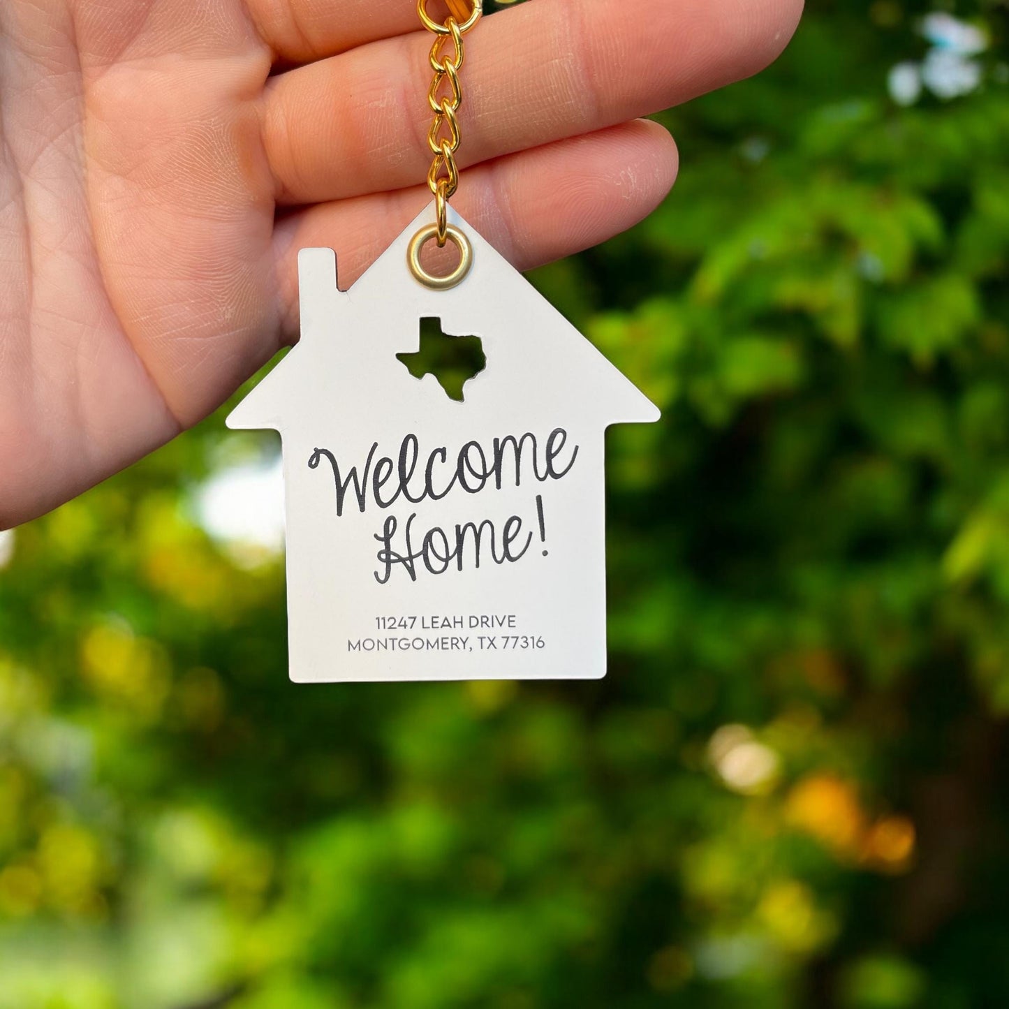 Welcome Home Keychain | New Home Owner Keychain | Closing Gift Keychain | New Home Owner Keychain | Real Estate Agent Gifts