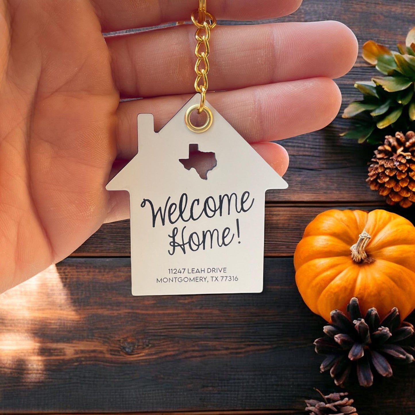 Welcome Home Keychain | New Home Owner Keychain | Closing Gift Keychain | New Home Owner Keychain | Real Estate Agent Gifts