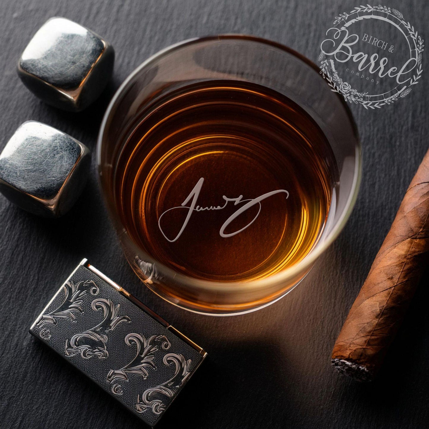 Custom Signature Whiskey Glass | Handwritten Signature Rocks Glass | Personalized Whiskey Glass | Custom Whiskey Glass Idea
