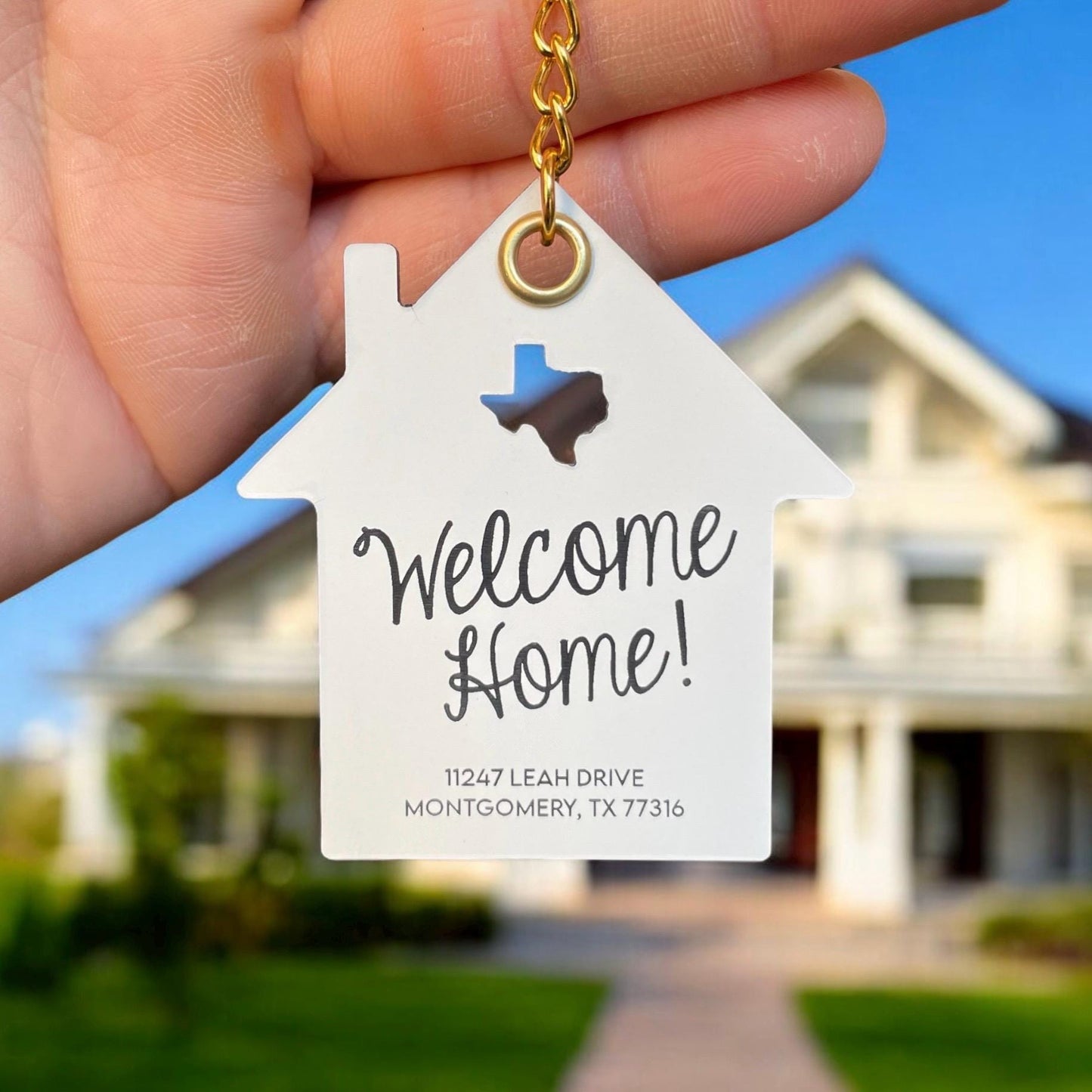 Welcome Home Keychain | New Home Owner Keychain | Closing Gift Keychain | New Home Owner Keychain | Real Estate Agent Gifts
