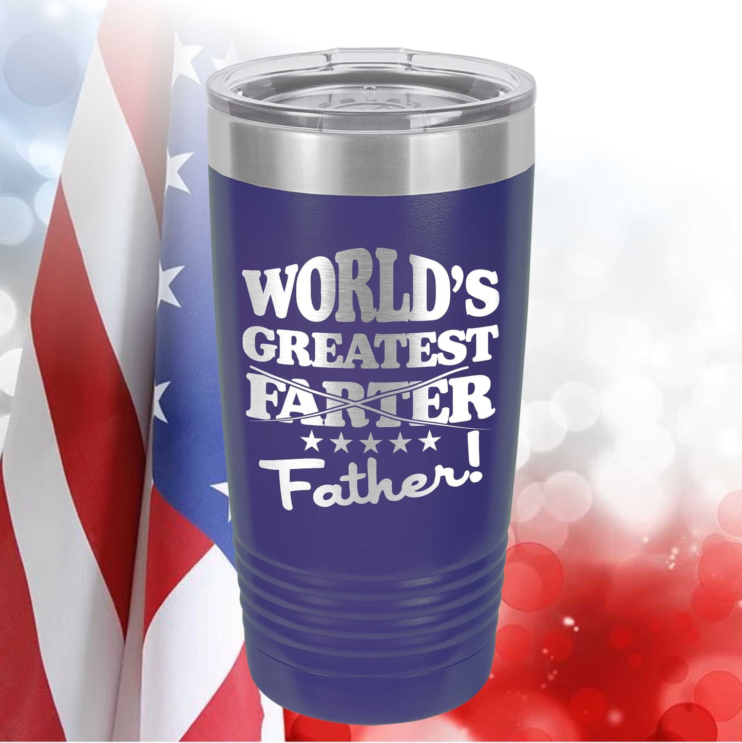 World's Greatest Farter Father / Etched Tumbler / Father's Day Funny / Father's Day Gift / Funny Gift for Dad / Father's Day Tumbler