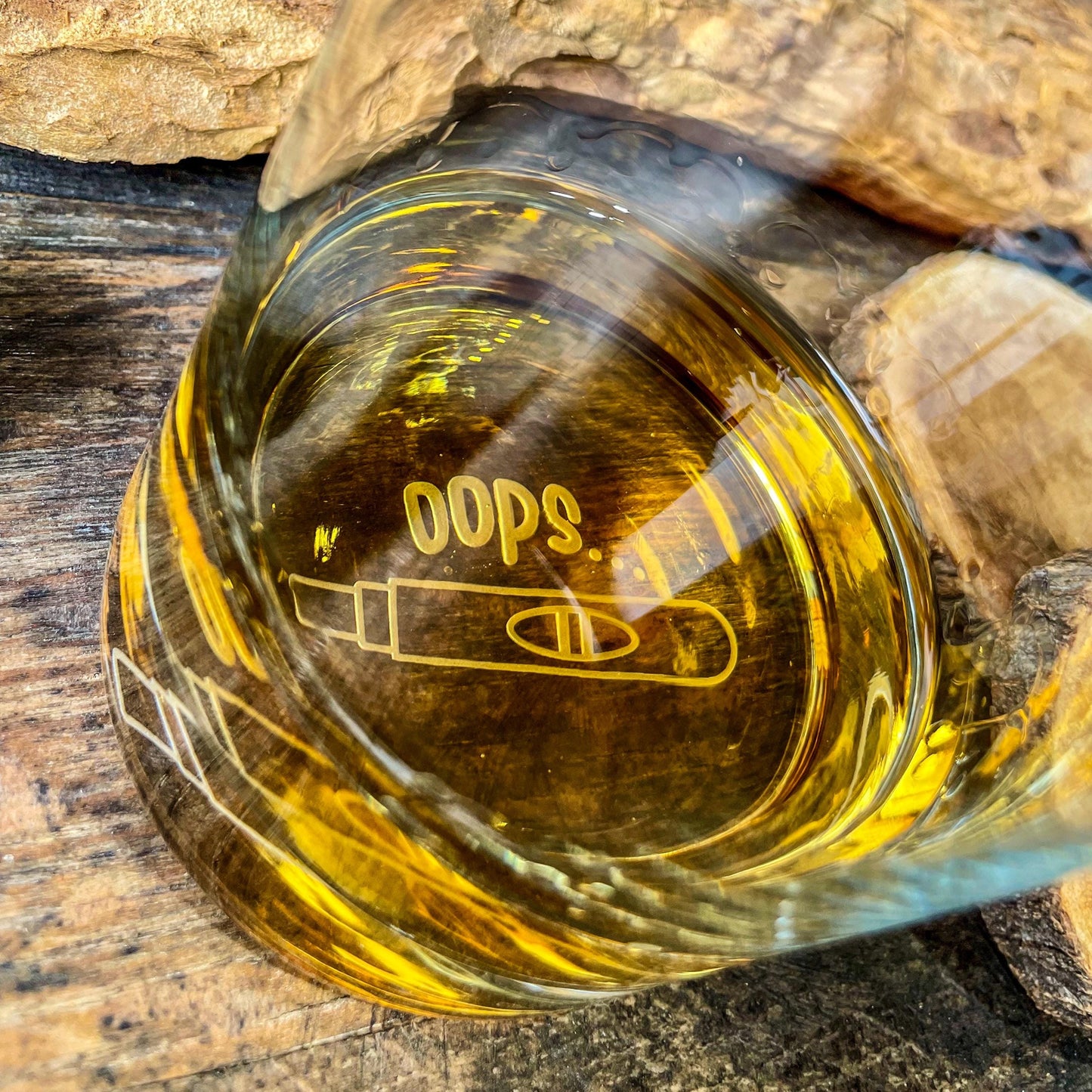 Pregnancy Announcement Whiskey Glass | Pregnancy Test | Pregnancy Reveal | New Dad Gift | Secret Message Glass | Pregnancy Announcement Gift
