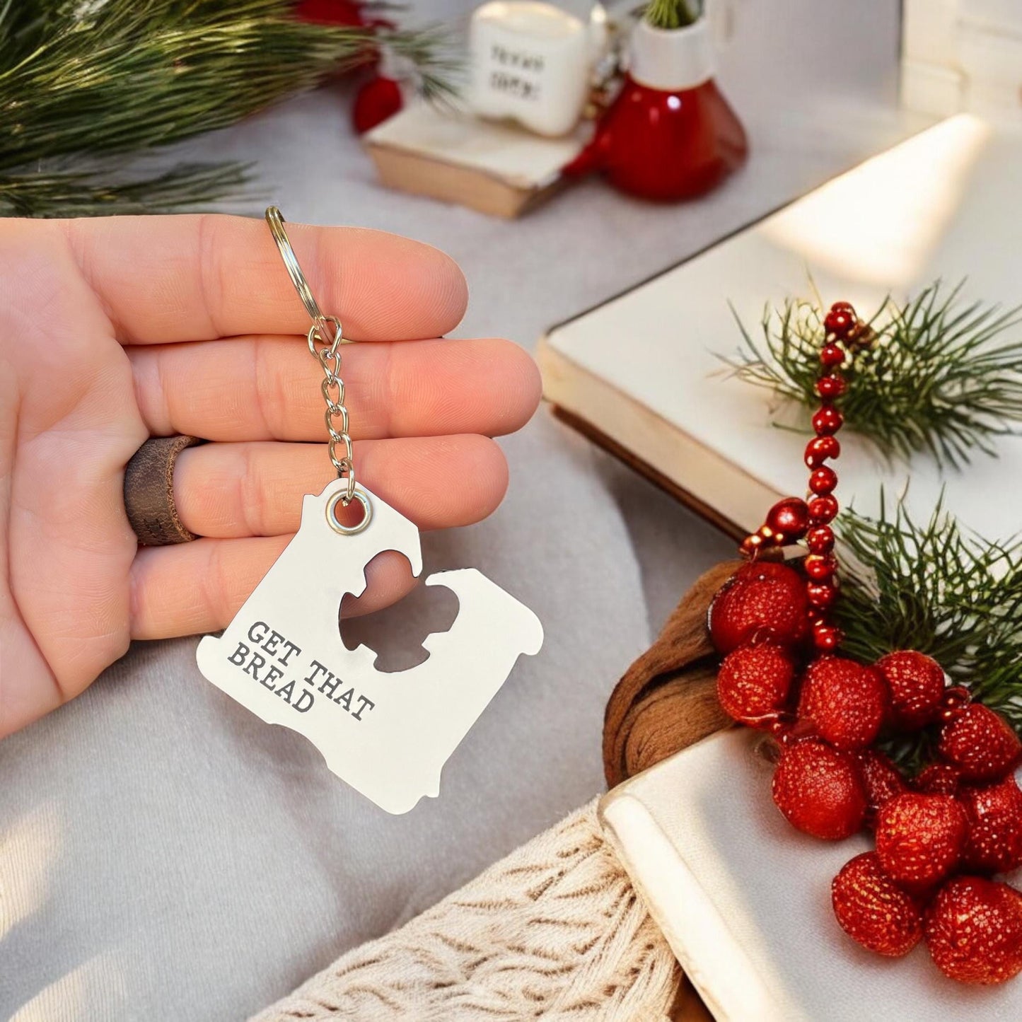 Bread Clip Keychain | Get That Bread Keychain | Funny Keychain | Motivational Keychains | Gifts for Her | New Driver Gift