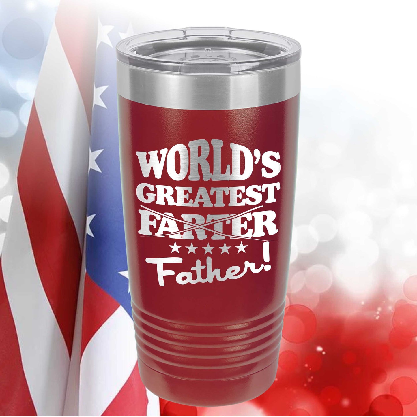 World's Greatest Farter Father / Etched Tumbler / Father's Day Funny / Father's Day Gift / Funny Gift for Dad / Father's Day Tumbler