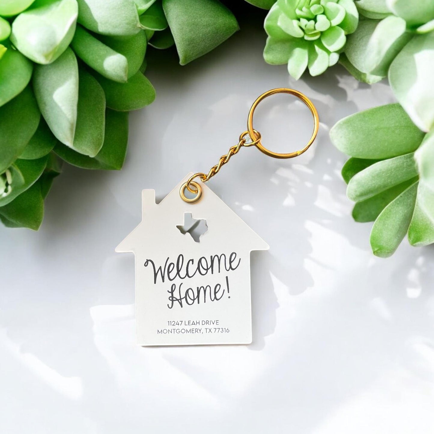 Welcome Home Keychain | New Home Owner Keychain | Closing Gift Keychain | New Home Owner Keychain | Real Estate Agent Gifts