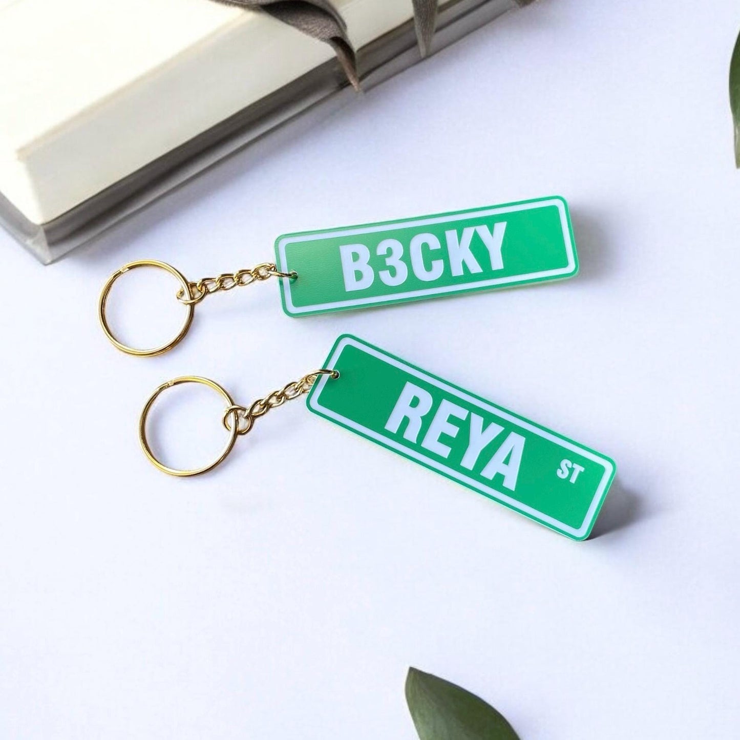 Custom Street Sign Keychain, Custom Keychains, Street Name Keychains Quotes, Gifts for Her, Gifts for Him, New Driver Gift, Christmas Gifts