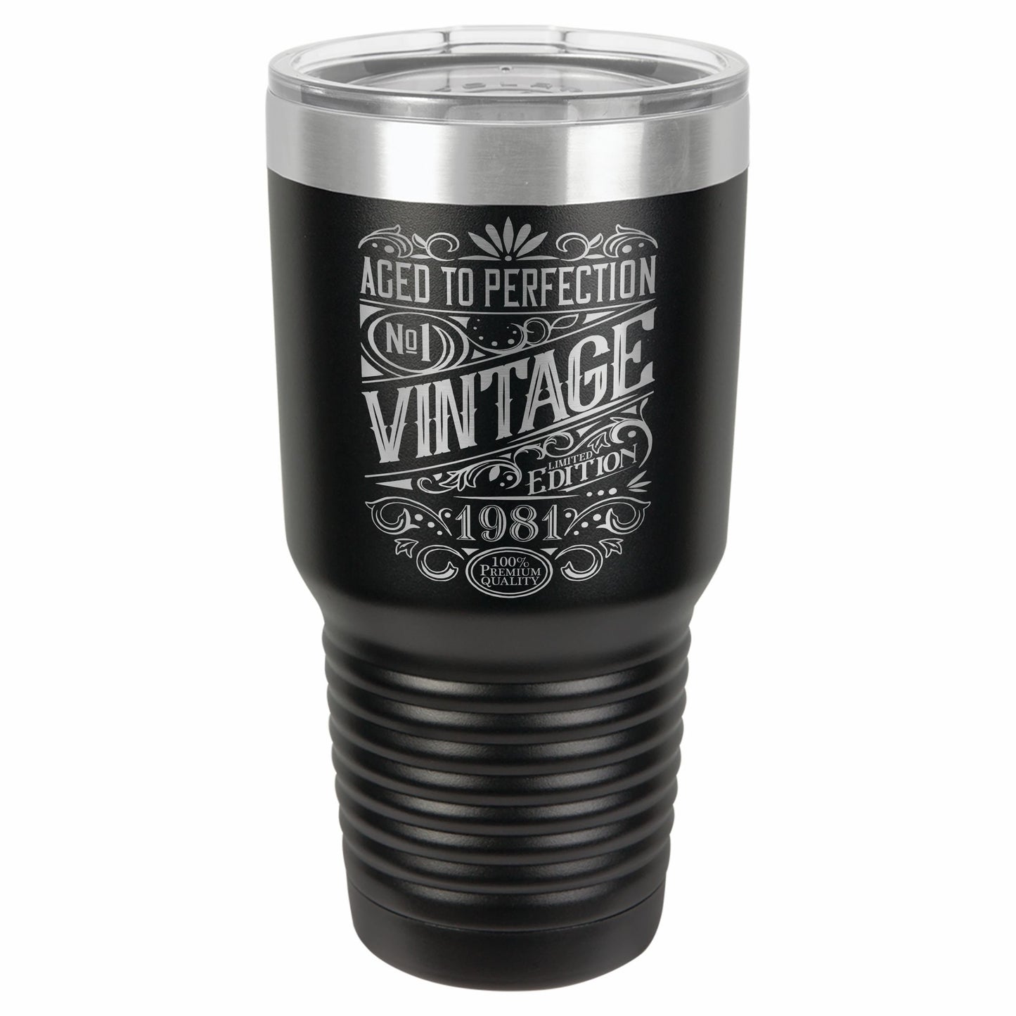 Vintage Aged To Perfection / Birthday Tumbler / Etched Insulated Tumbler | Valentine's Day Gift