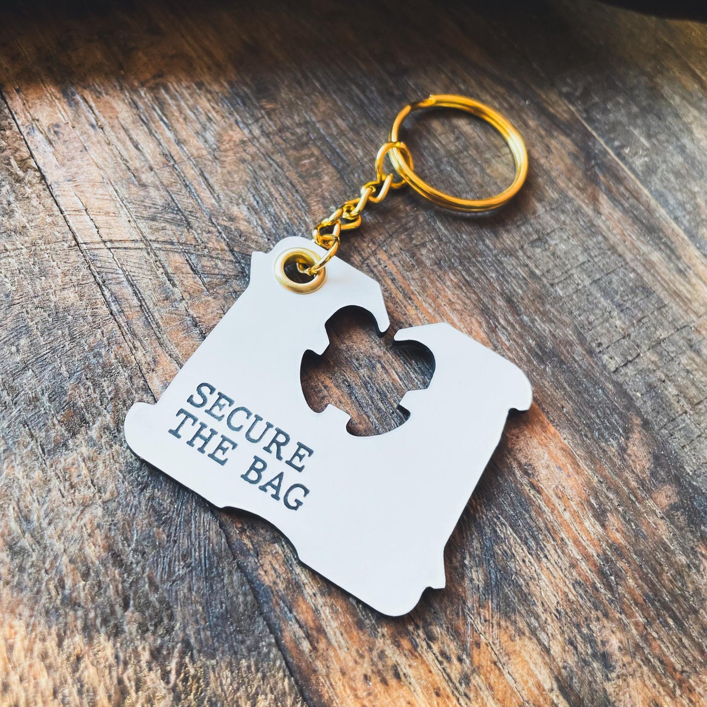 Bread Clip Keychain | Secure The Bag Keychain | Funny Keychain | Motivational Keychains | Gifts for Her | New Driver Gift