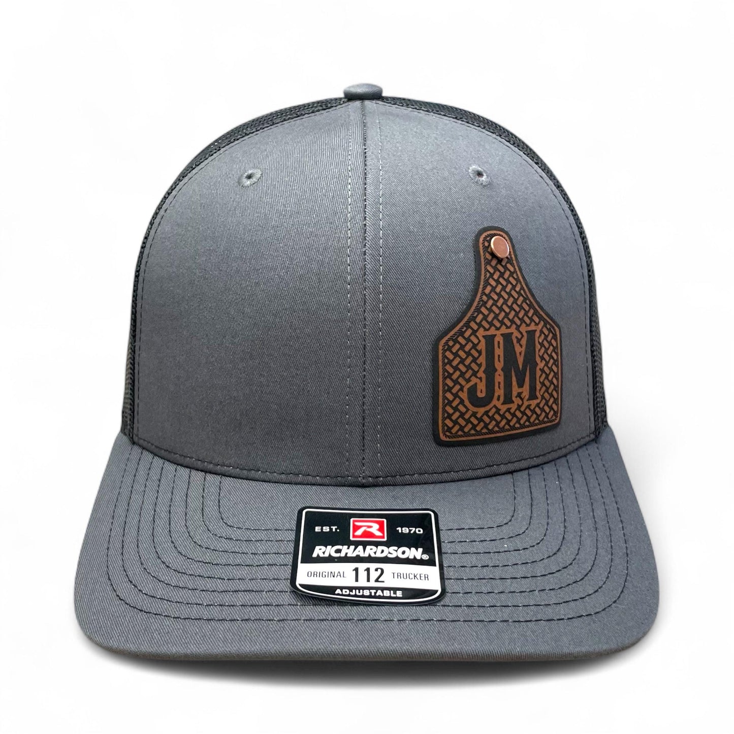Custom Cattle Tag Hat | Cattle Ear Tag Trucker Cap | Custom Trucker Hats | Ranch Brand Hats | Western Style Hat | Groomsman Hats