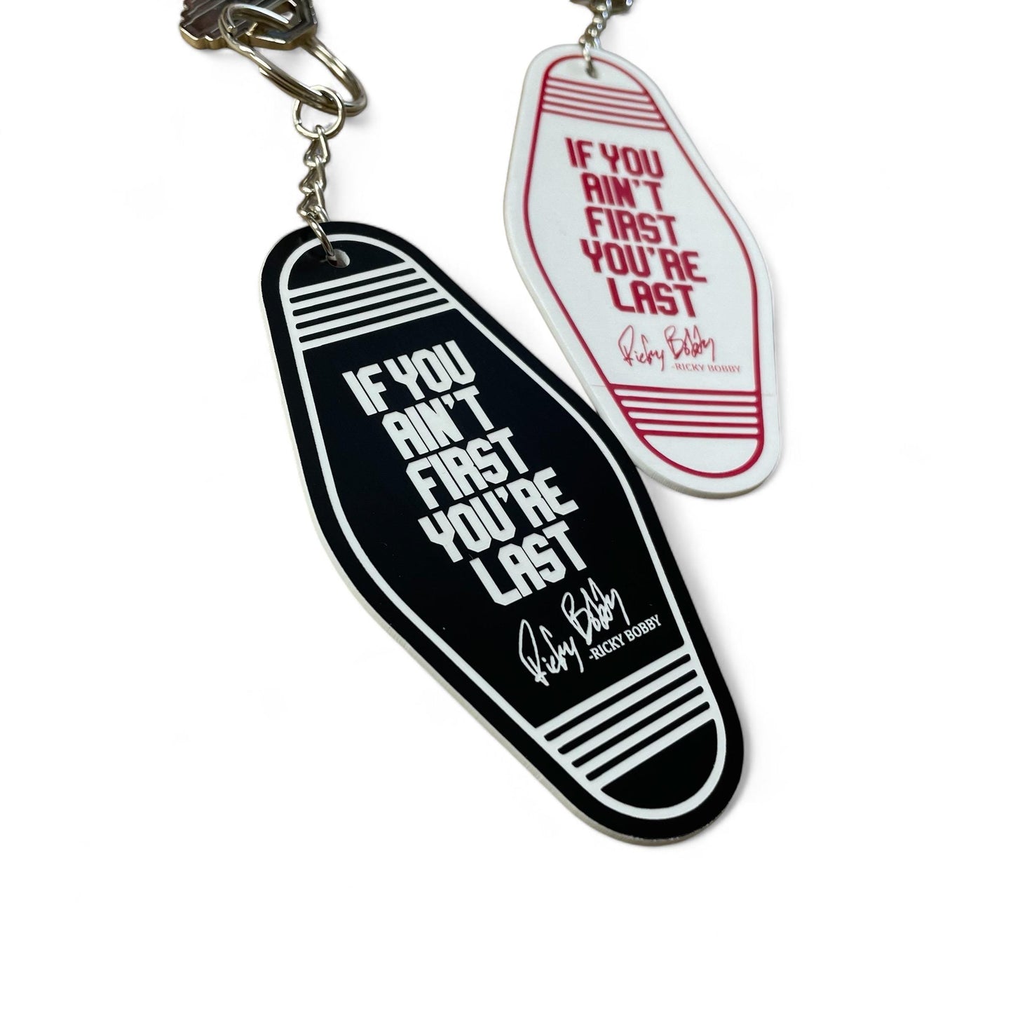 Retro Motel Keychains, Funny Ricky Bobby Keychains, Motel Keychains Quotes, Vintage Keychains, Gifts for Her, Gfts for Him, New Driver Gift