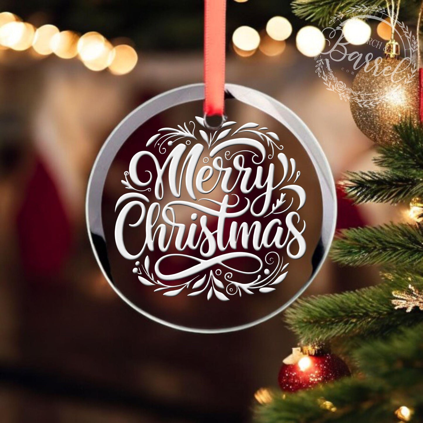 Custom Christmas Ornament | Any Message or Graphic | Engraved Christmas Ornament | Custom Logo | Custom Text | Handwritten Ornament