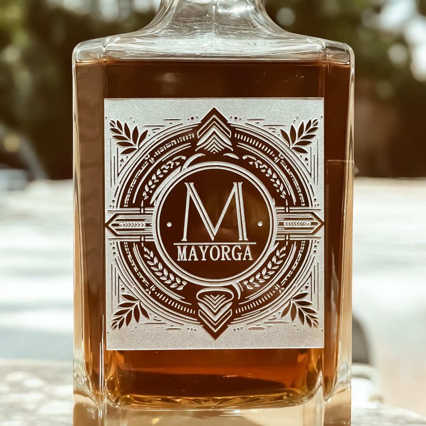Personalized Whiskey Decanter Set β Custom Engraved Bourbon Glass Gift for Him, Groomsmen, or Home Bar