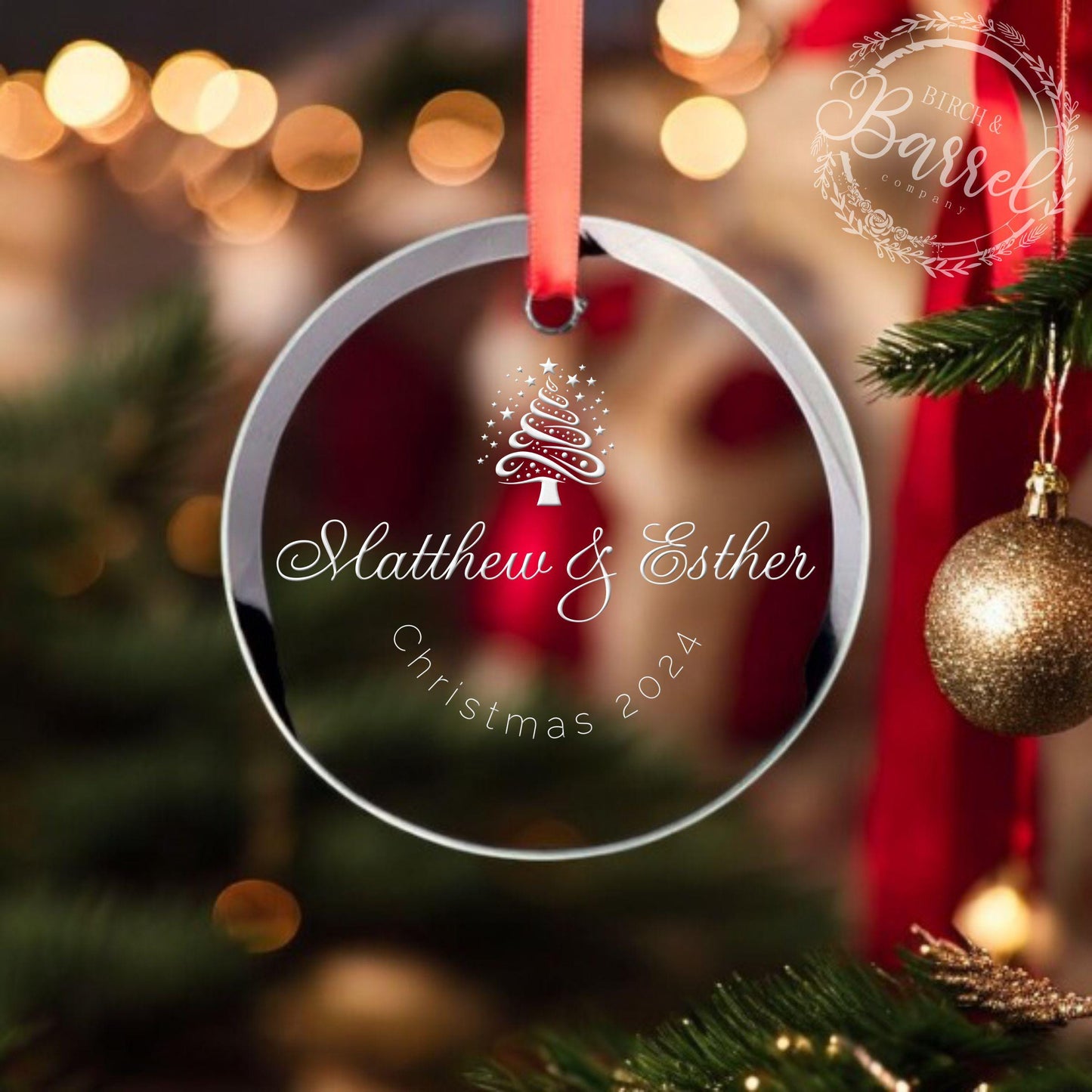 Custom Christmas Ornament | Any Message or Graphic | Engraved Christmas Ornament | Custom Logo | Custom Text | Handwritten Ornament
