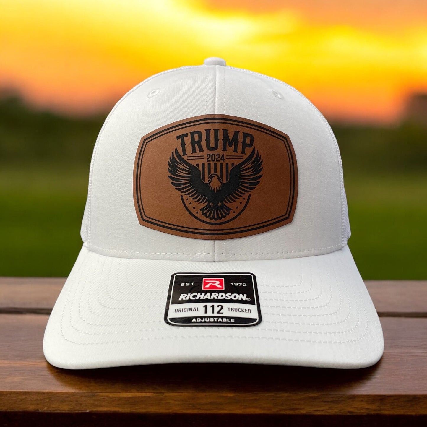 Trump 2024 Eagle Hat / Trump Trucker Cap / Trump 2024 Richardson 112 / Patch Trucker Hat /Father's Day Gift / Valentine's Day Gift