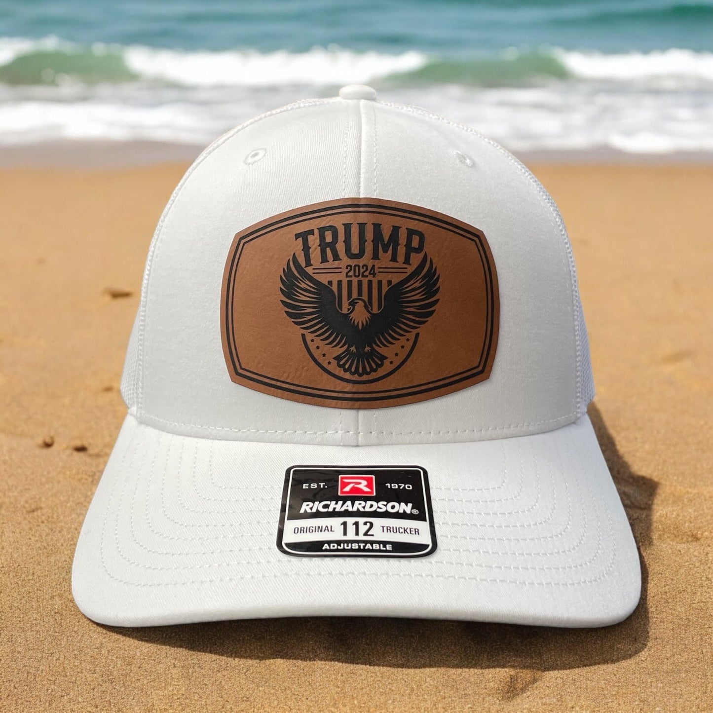 Trump 2024 Eagle Hat / Trump Trucker Cap / Trump 2024 Richardson 112 / Patch Trucker Hat /Father's Day Gift / Valentine's Day Gift