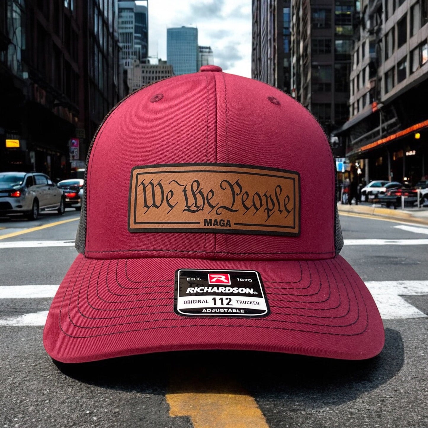 Trump We The People MAGA Hat / Trump Trucker Cap / Trump 2024 Richardson 112 / Patch Trucker Hat /Father's Day Gift / Valentine's Day Gift