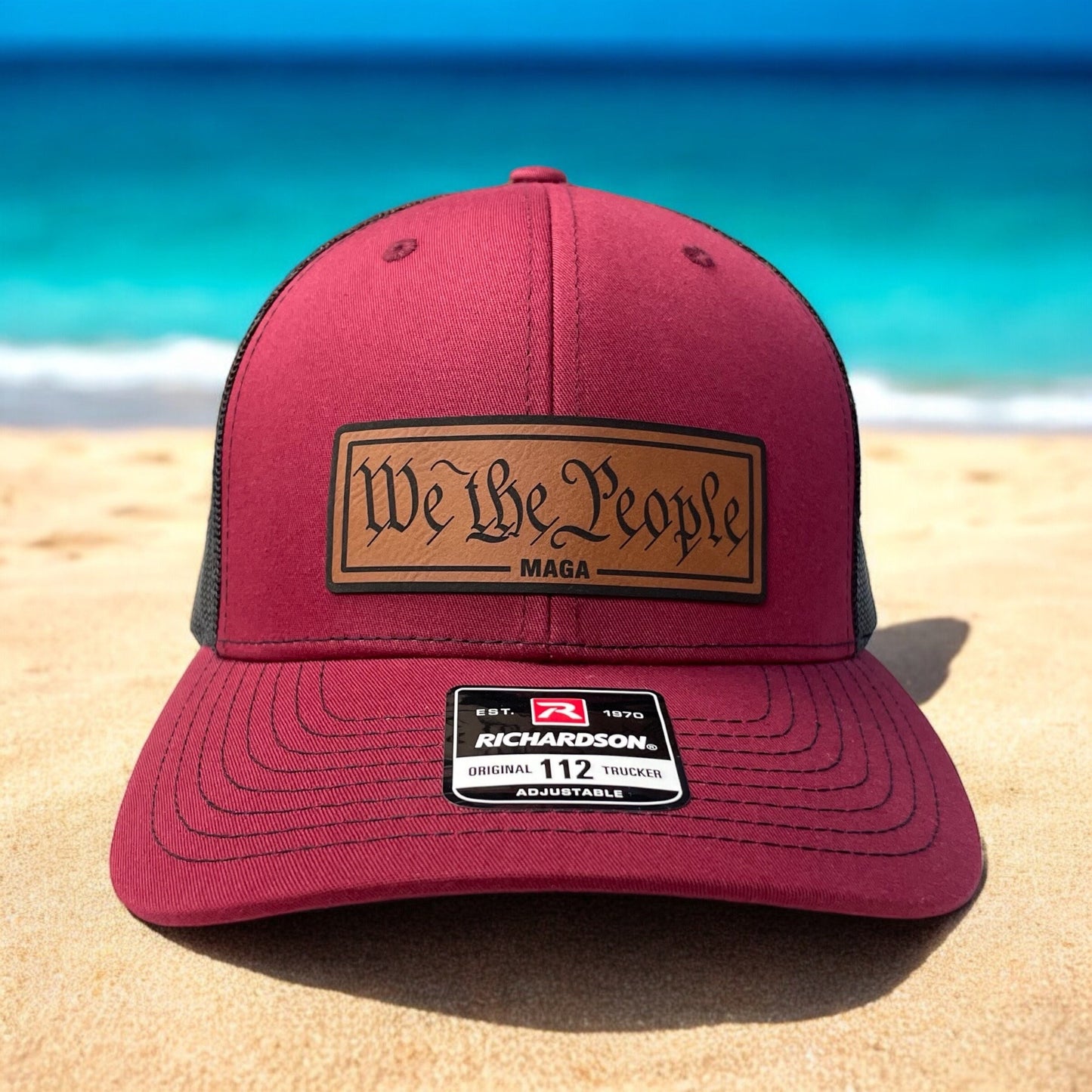 Trump We The People MAGA Hat / Trump Trucker Cap / Trump 2024 Richardson 112 / Patch Trucker Hat /Father's Day Gift / Valentine's Day Gift
