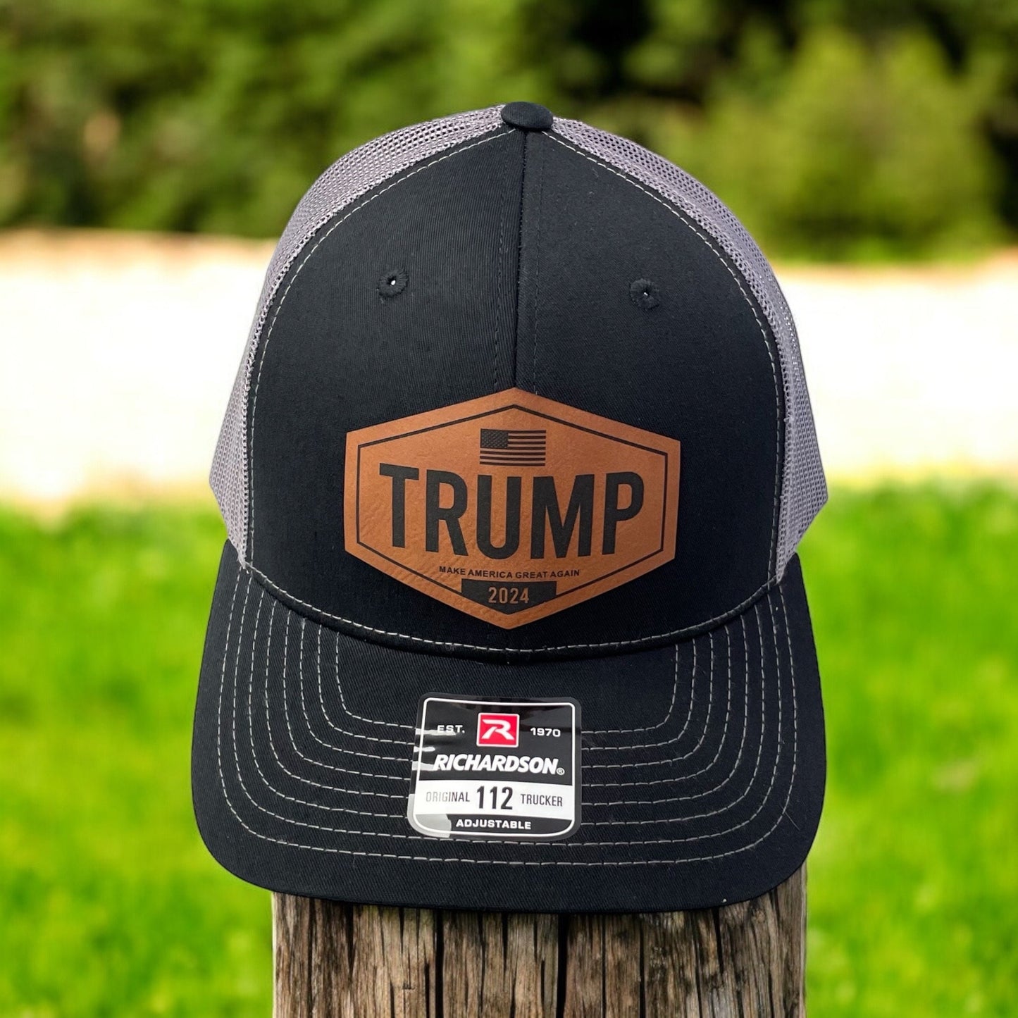 Trump American Flag Hat / Trump Trucker Cap / Trump 2024 Richardson 112 / Patch Trucker Hat /Father's Day Gift / Valentine's Day Gift