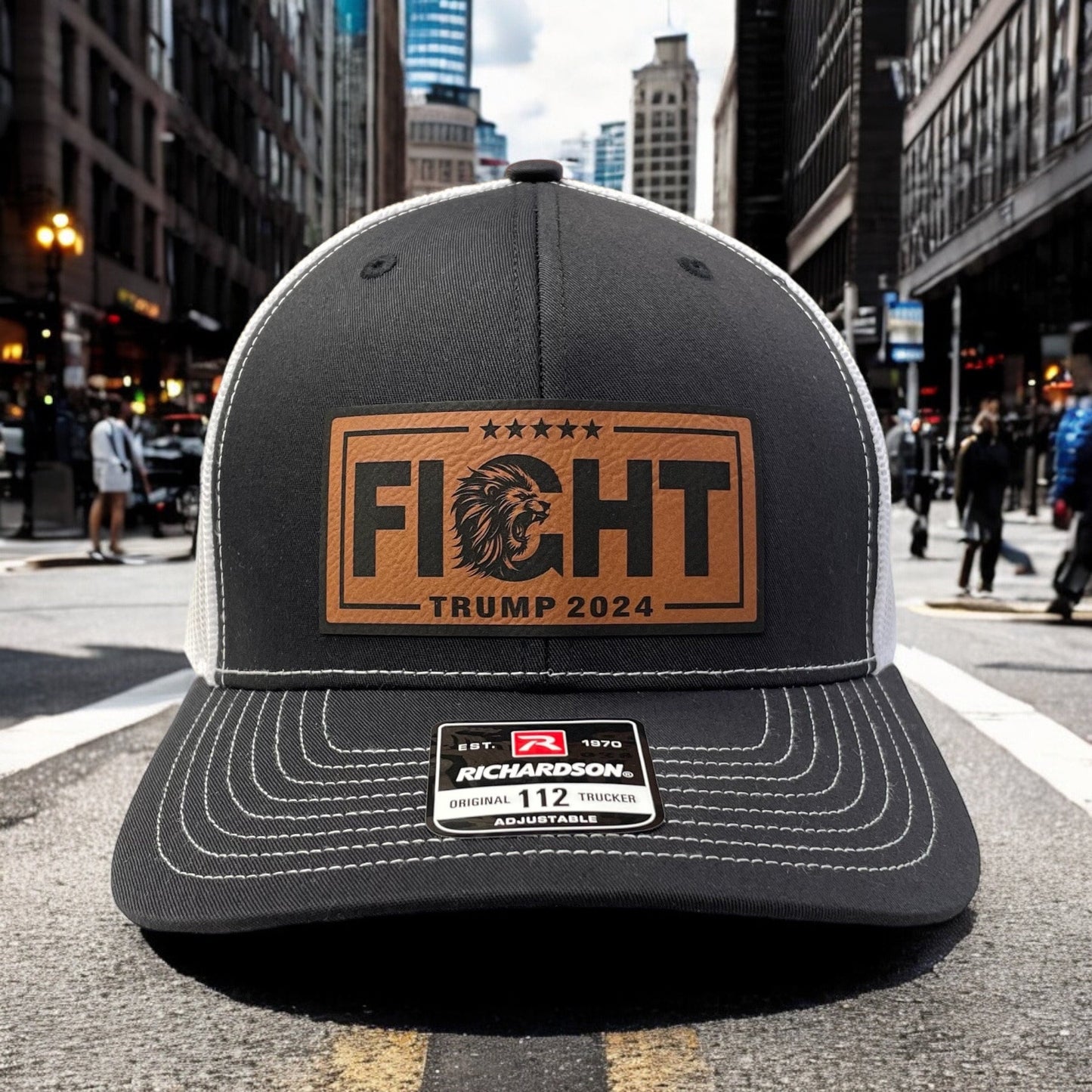 Trump Fight Hat / Trump Trucker Cap / Trump 2024 Richardson 112 / Patch Trucker Hat /Father's Day Gift / Valentine's Day Gift