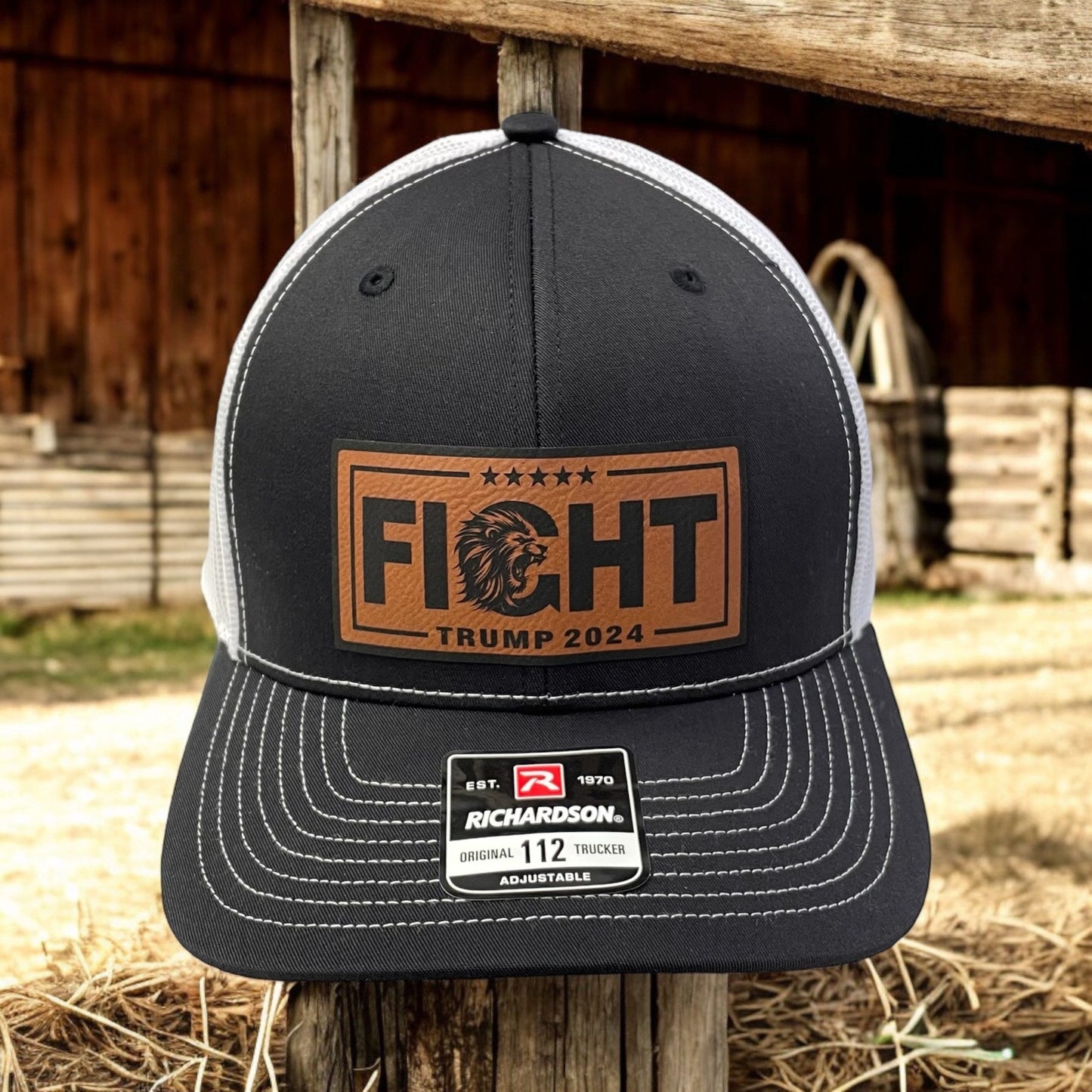 Trump Fight Hat / Trump Trucker Cap / Trump 2024 Richardson 112 / Patch Trucker Hat /Father's Day Gift / Valentine's Day Gift