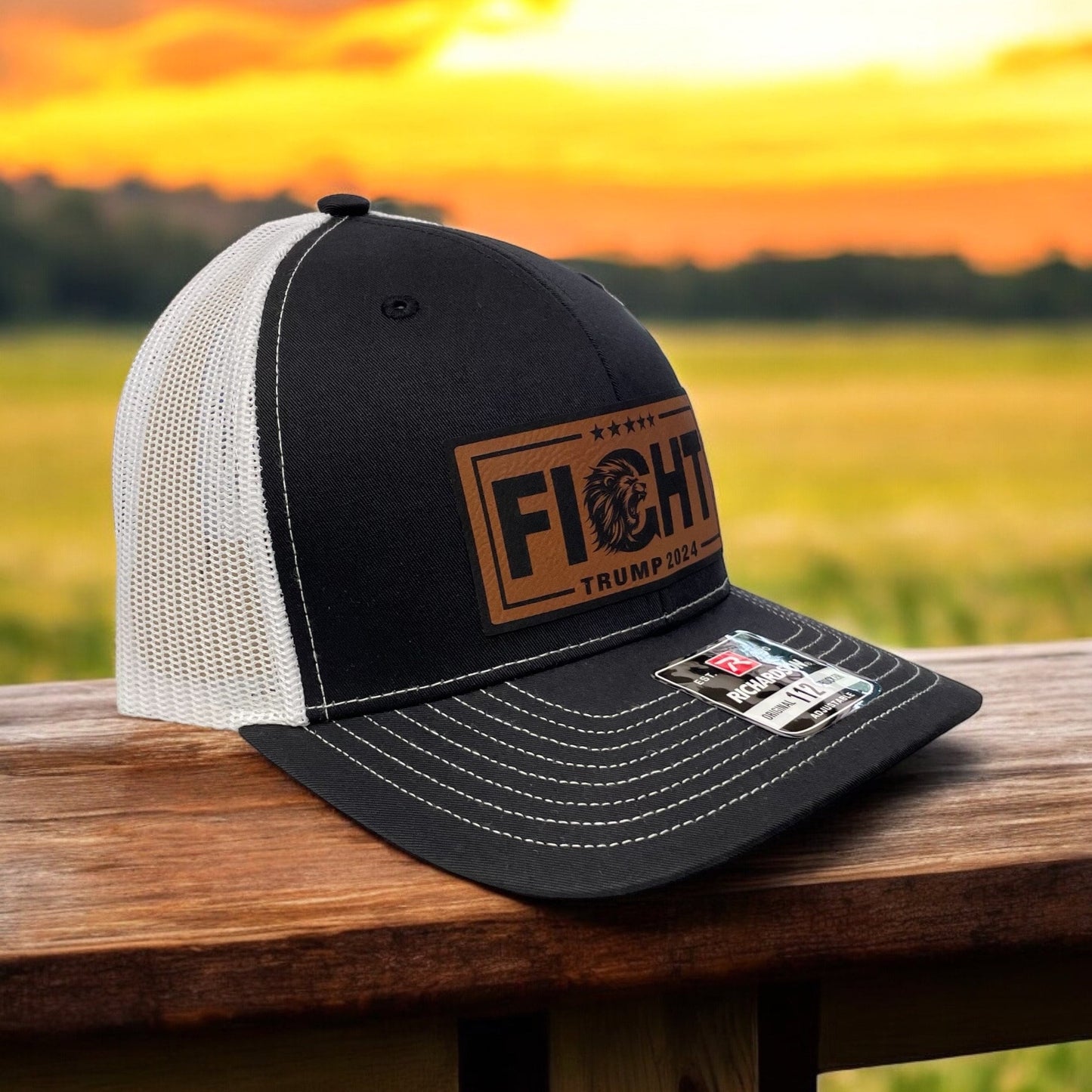 Trump Fight Hat / Trump Trucker Cap / Trump 2024 Richardson 112 / Patch Trucker Hat /Father's Day Gift / Valentine's Day Gift