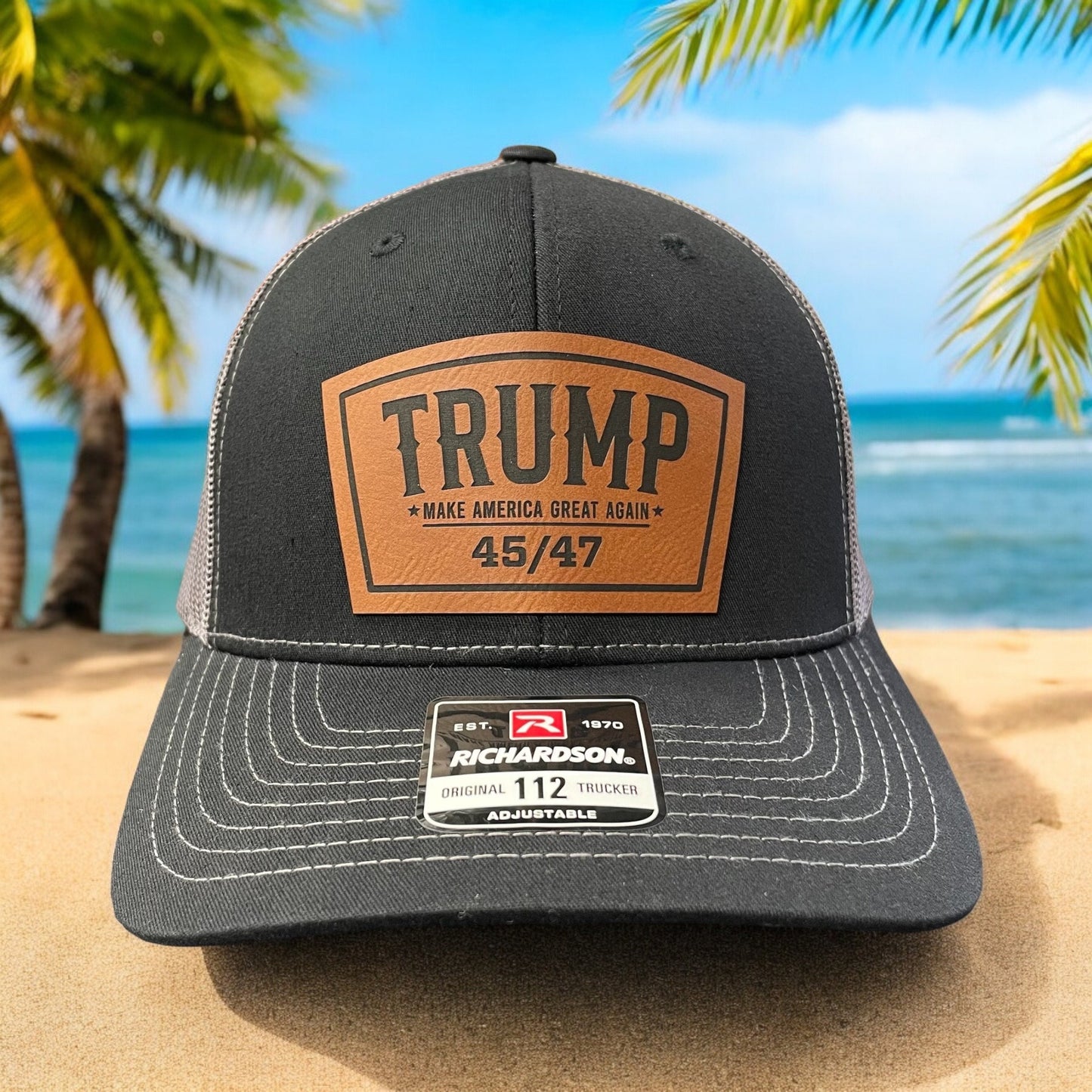 Trump Hat / Trump 45/47 Trucker Cap / Trump 2024 Richardson 112 / Patch Trucker Hat /Father's Day Gift / Valentine's Day Gift