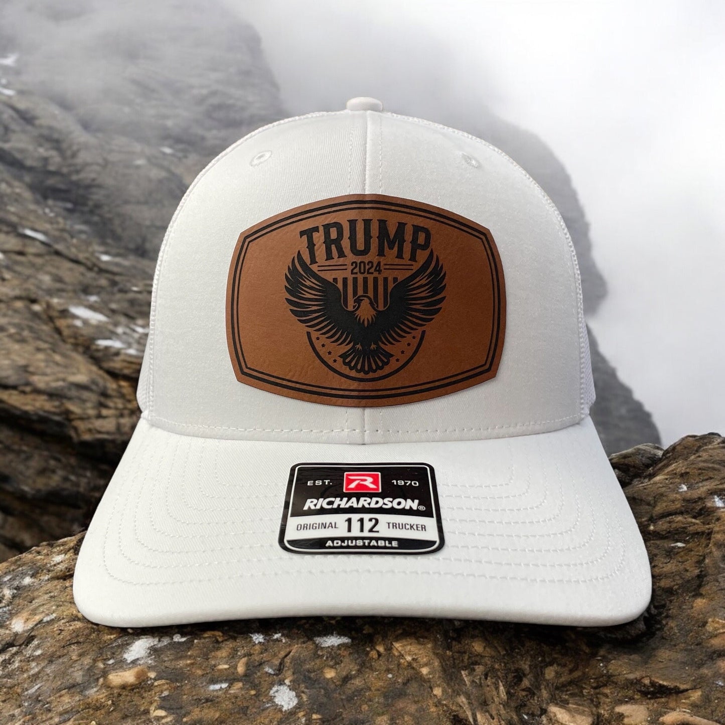 Trump 2024 Eagle Hat / Trump Trucker Cap / Trump 2024 Richardson 112 / Patch Trucker Hat /Father's Day Gift / Valentine's Day Gift