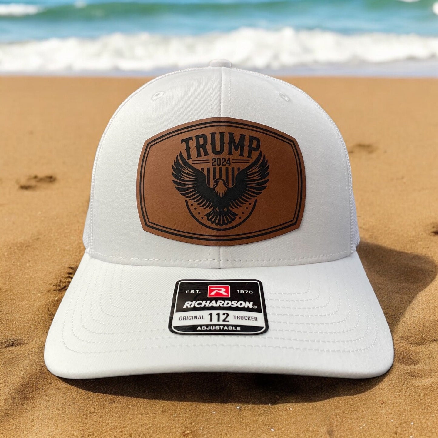 Trump 2024 Eagle Hat / Trump Trucker Cap / Trump 2024 Richardson 112 / Patch Trucker Hat /Father's Day Gift / Valentine's Day Gift