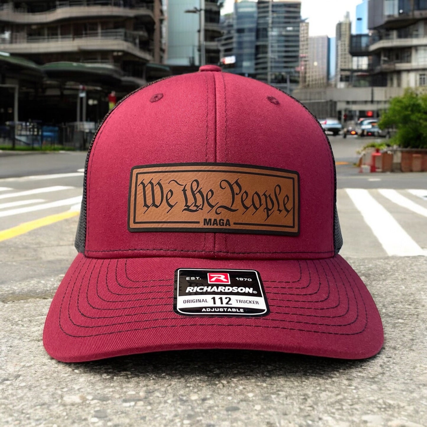 Trump We The People MAGA Hat / Trump Trucker Cap / Trump 2024 Richardson 112 / Patch Trucker Hat /Father's Day Gift / Valentine's Day Gift