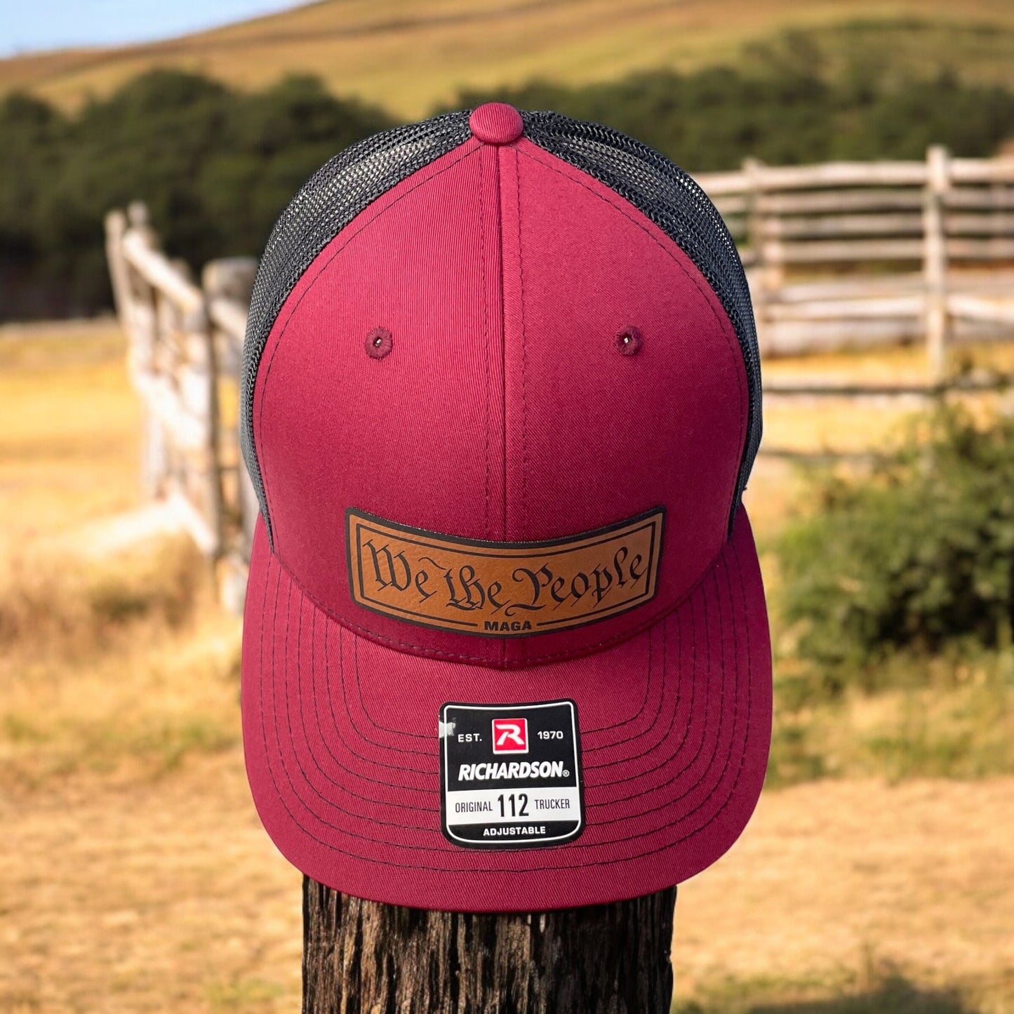 Trump We The People MAGA Hat / Trump Trucker Cap / Trump 2024 Richardson 112 / Patch Trucker Hat /Father's Day Gift / Valentine's Day Gift
