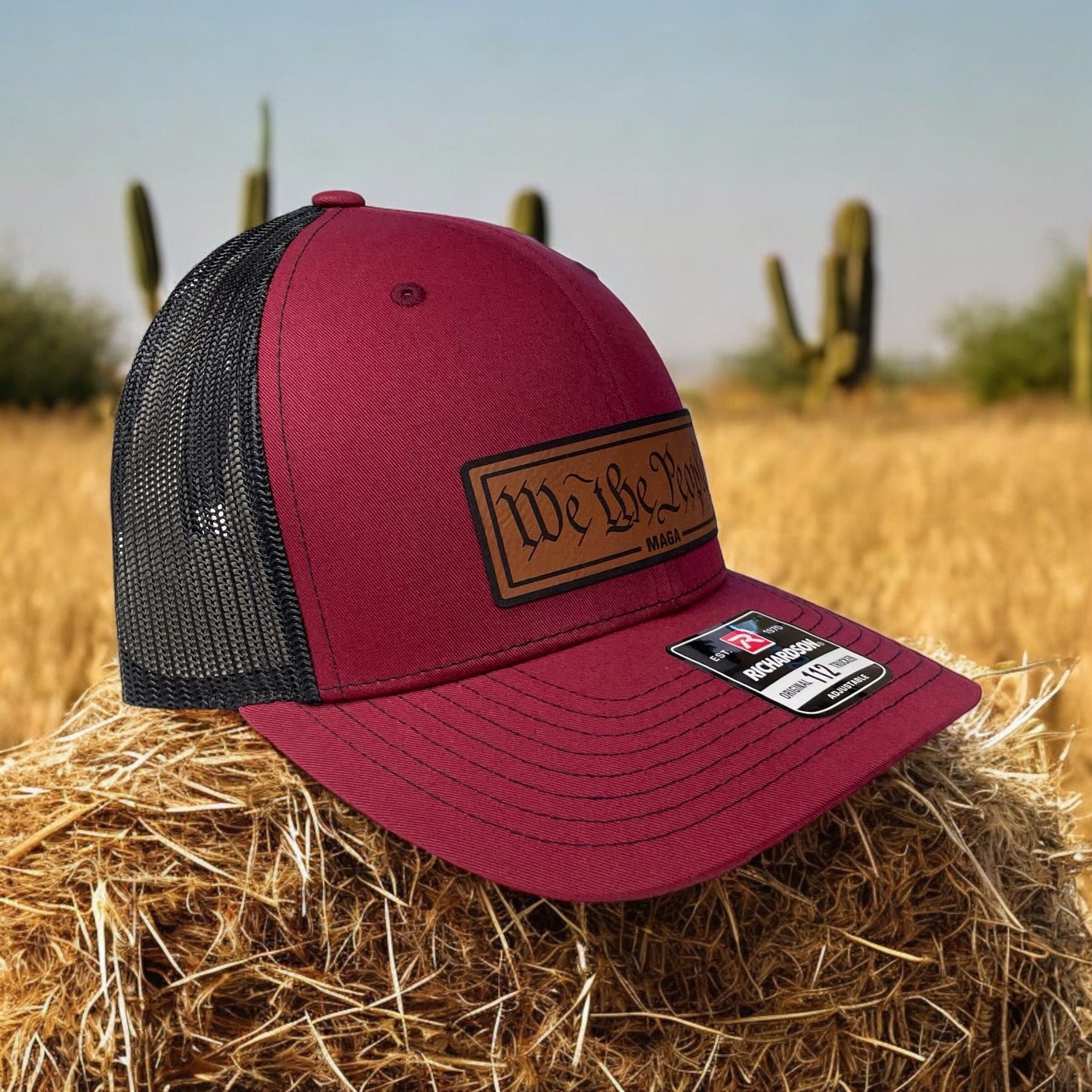 Trump We The People MAGA Hat / Trump Trucker Cap / Trump 2024 Richardson 112 / Patch Trucker Hat /Father's Day Gift / Valentine's Day Gift