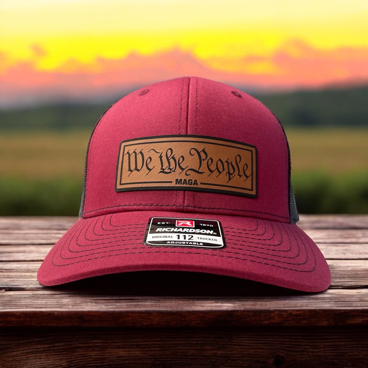 Trump We The People MAGA Hat / Trump Trucker Cap / Trump 2024 Richardson 112 / Patch Trucker Hat /Father's Day Gift / Valentine's Day Gift