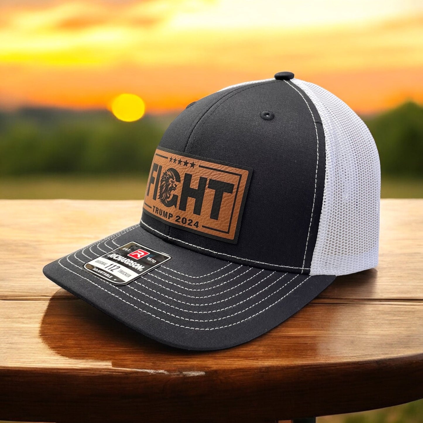 Trump Fight Hat / Trump Trucker Cap / Trump 2024 Richardson 112 / Patch Trucker Hat /Father's Day Gift / Valentine's Day Gift