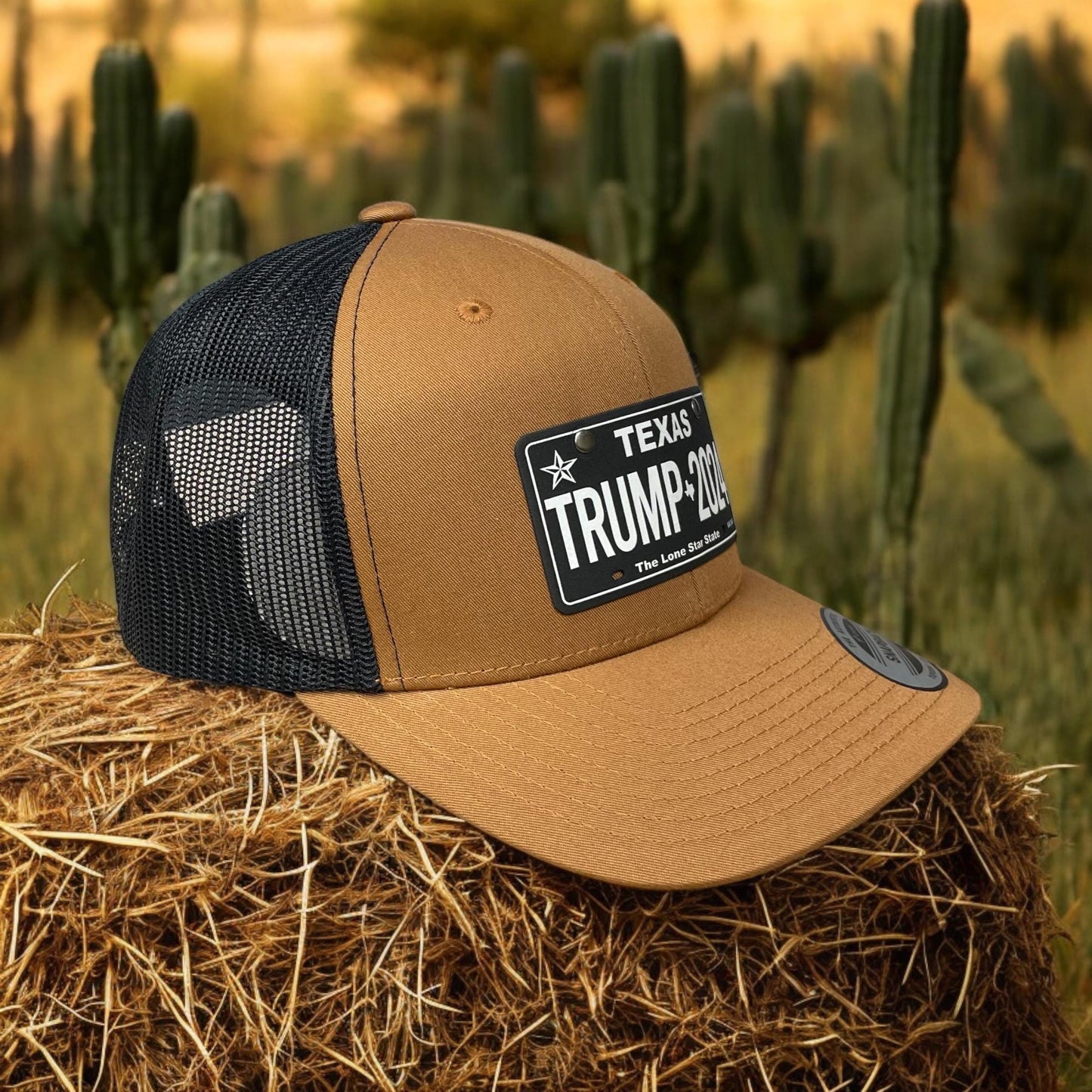 Trump Texas License Plate Hat / Trump 2024Trucker Cap / YP Classics 6 Panel / Patch Trucker Hat / Valentine's Day Gift / Valentine's Day Gift