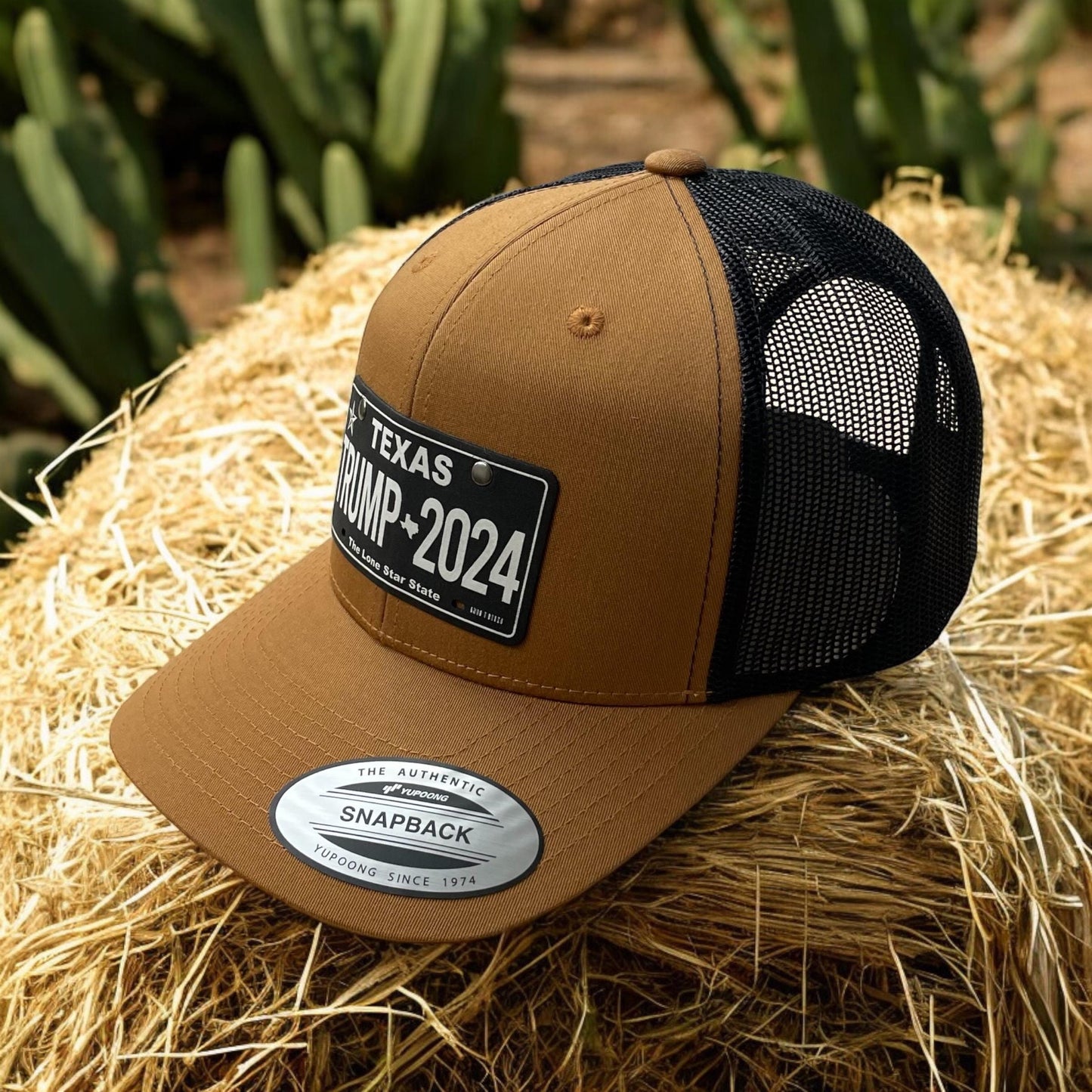 Trump Texas License Plate Hat / Trump 2024Trucker Cap / YP Classics 6 Panel / Patch Trucker Hat / Valentine's Day Gift / Valentine's Day Gift
