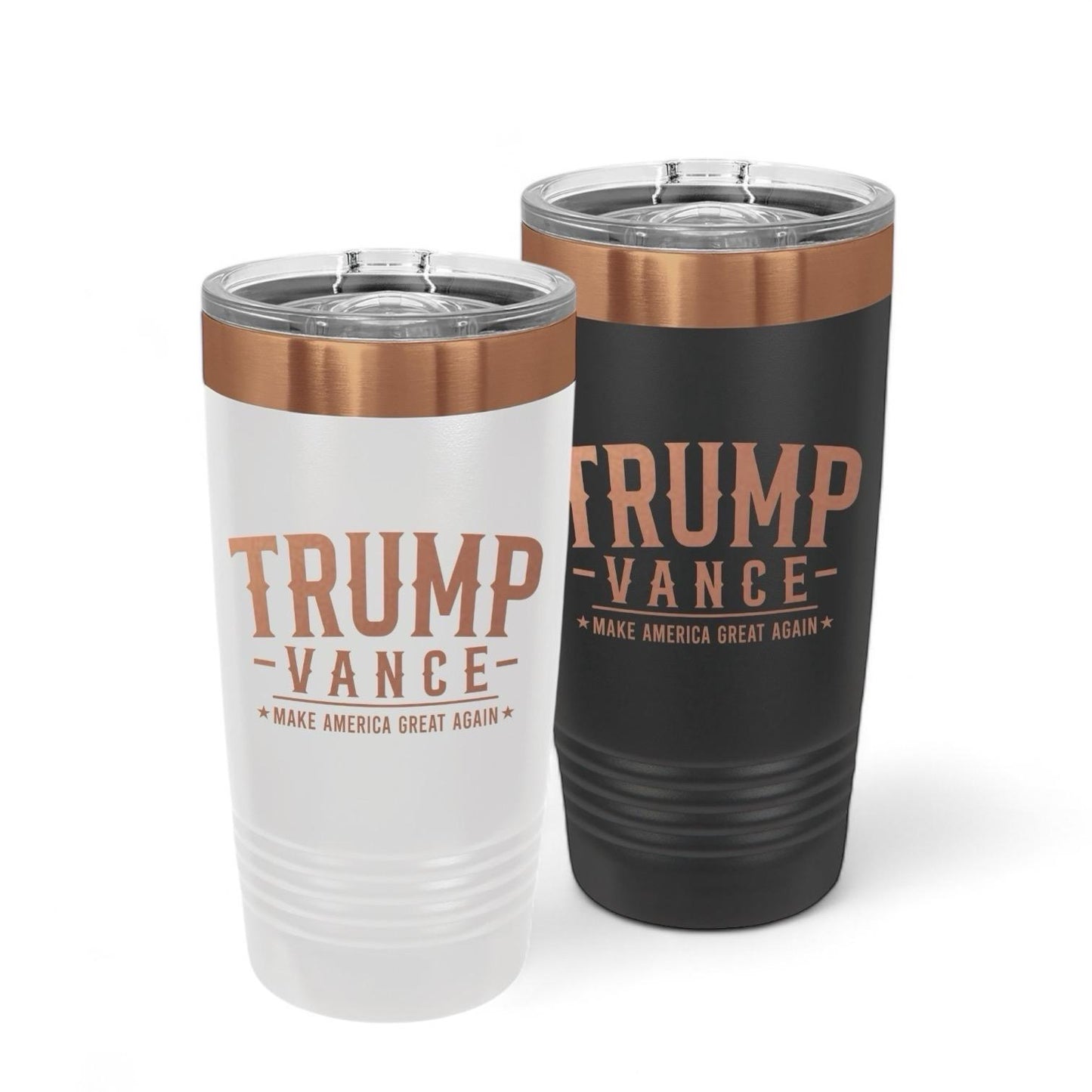 Trump Vance 2024 Laser Engraved 20oz Insulated Tumbler | Powder Coated Travel Mug | Political Gift | Election Gift | Trump Merch / Valentine's Day Gift