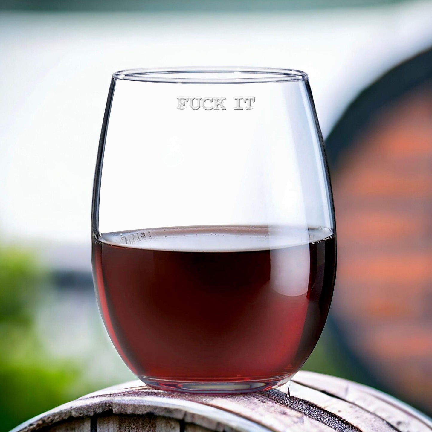 Fuck It Wine Glass | Funny Stemless Wine Glass | Engraved Wine Glass | Gift for Her | Engraved Wine Glasses | Gift for Friend / Valentine's Day Gift