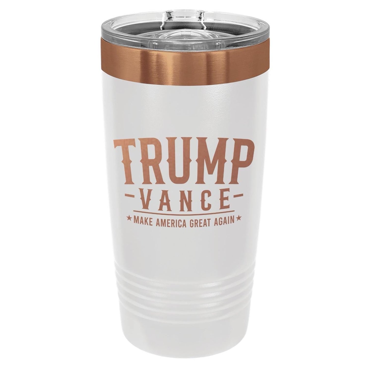 Trump Vance 2024 Laser Engraved 20oz Insulated Tumbler | Powder Coated Travel Mug | Political Gift | Election Gift | Trump Merch / Valentine's Day Gift