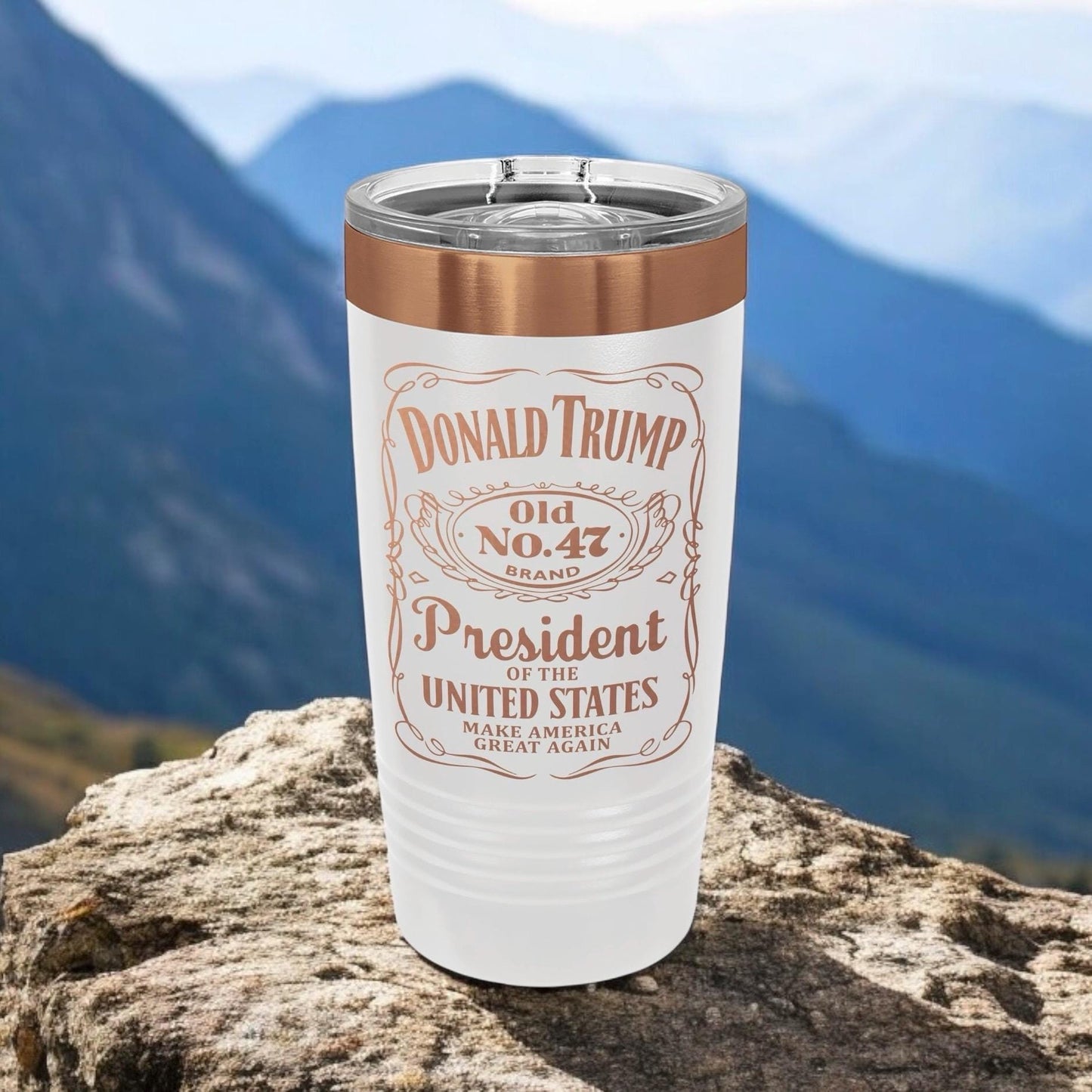 Trump 47 Presidential Tumbler | Laser Engraved 20oz Insulated Tumbler | Commemorative Tumbler | Election Gift | Old No 47 | Trump Merch / Valentine's Day Gift
