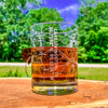 Lake Livingston Area Map Whiskey Glass  360 Engraved  (13.5oz) / Father's Day Gift