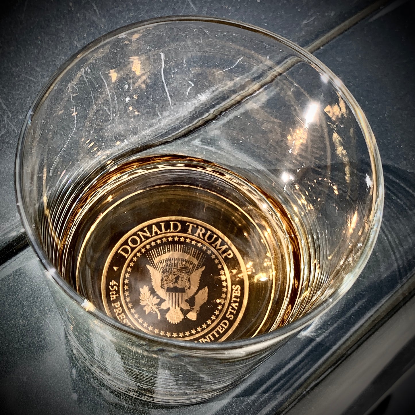 Donald Trump Presidential Seal Whiskey Glasses / Father's Day Gift / Valentine's Day Gift