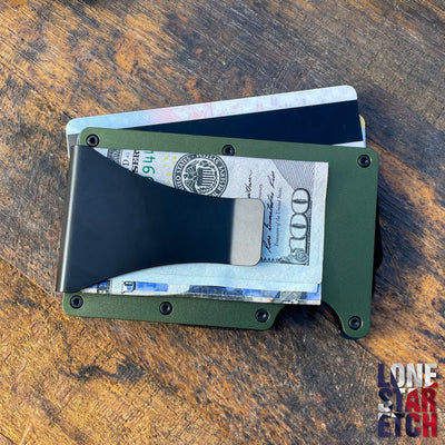 We The People  Slim Metal Minimalist RFID Blocking Wallet   / Father's Day Gift