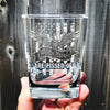 We The People Are Pissed Engraved Whiskey Glass    / Father's Day Gift